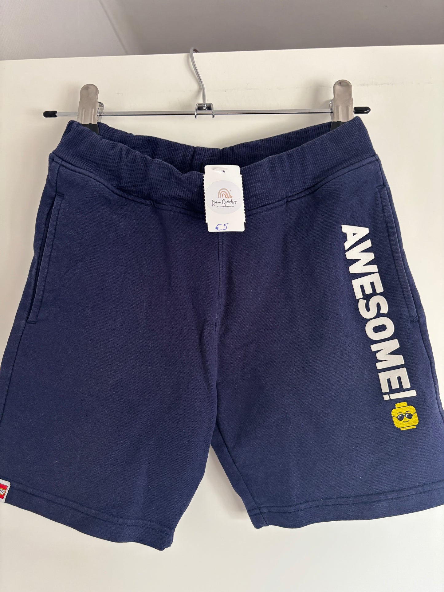 Marineblauwe bermuda