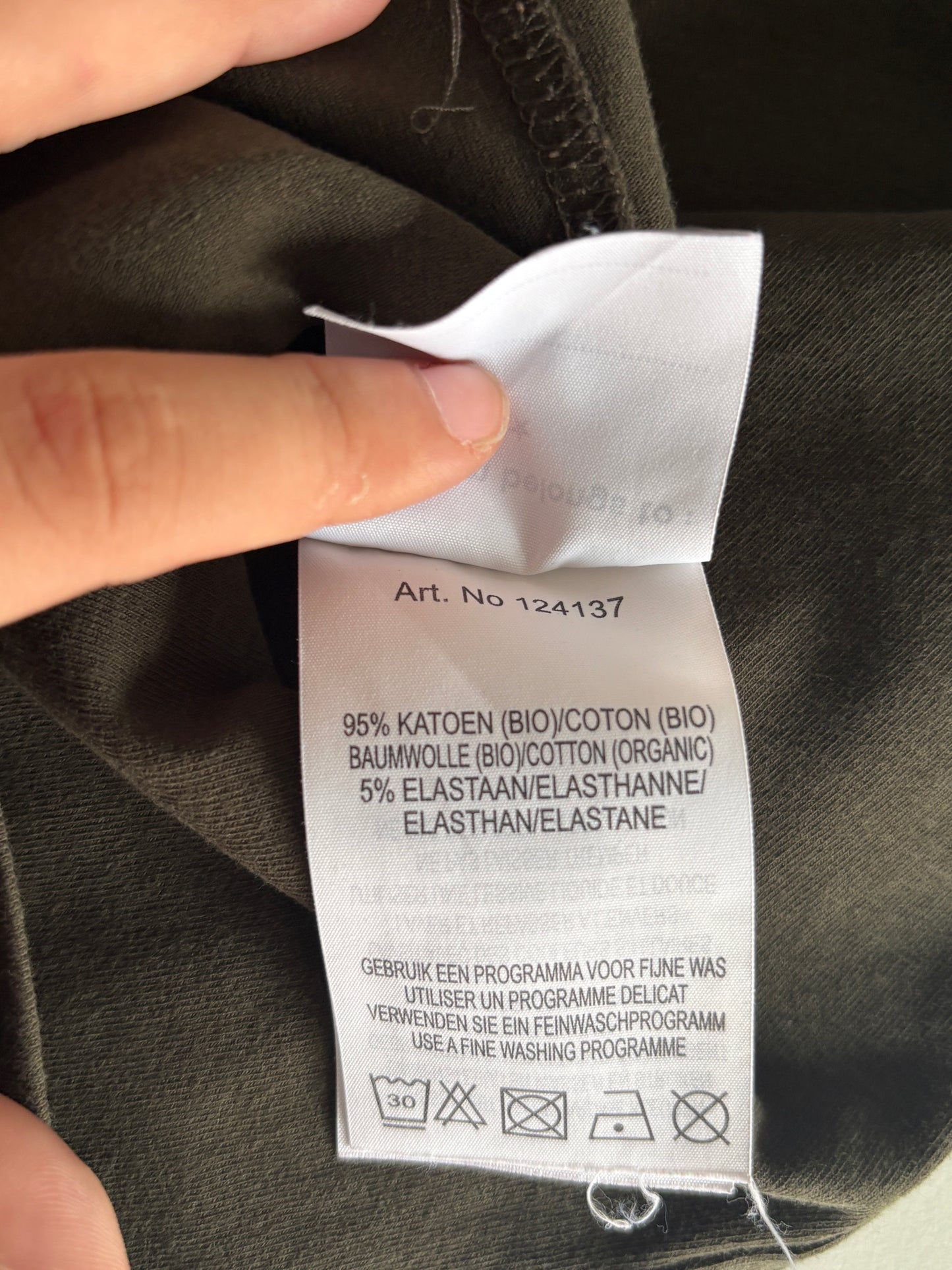 Donkergroene longsleeve met rolkraag