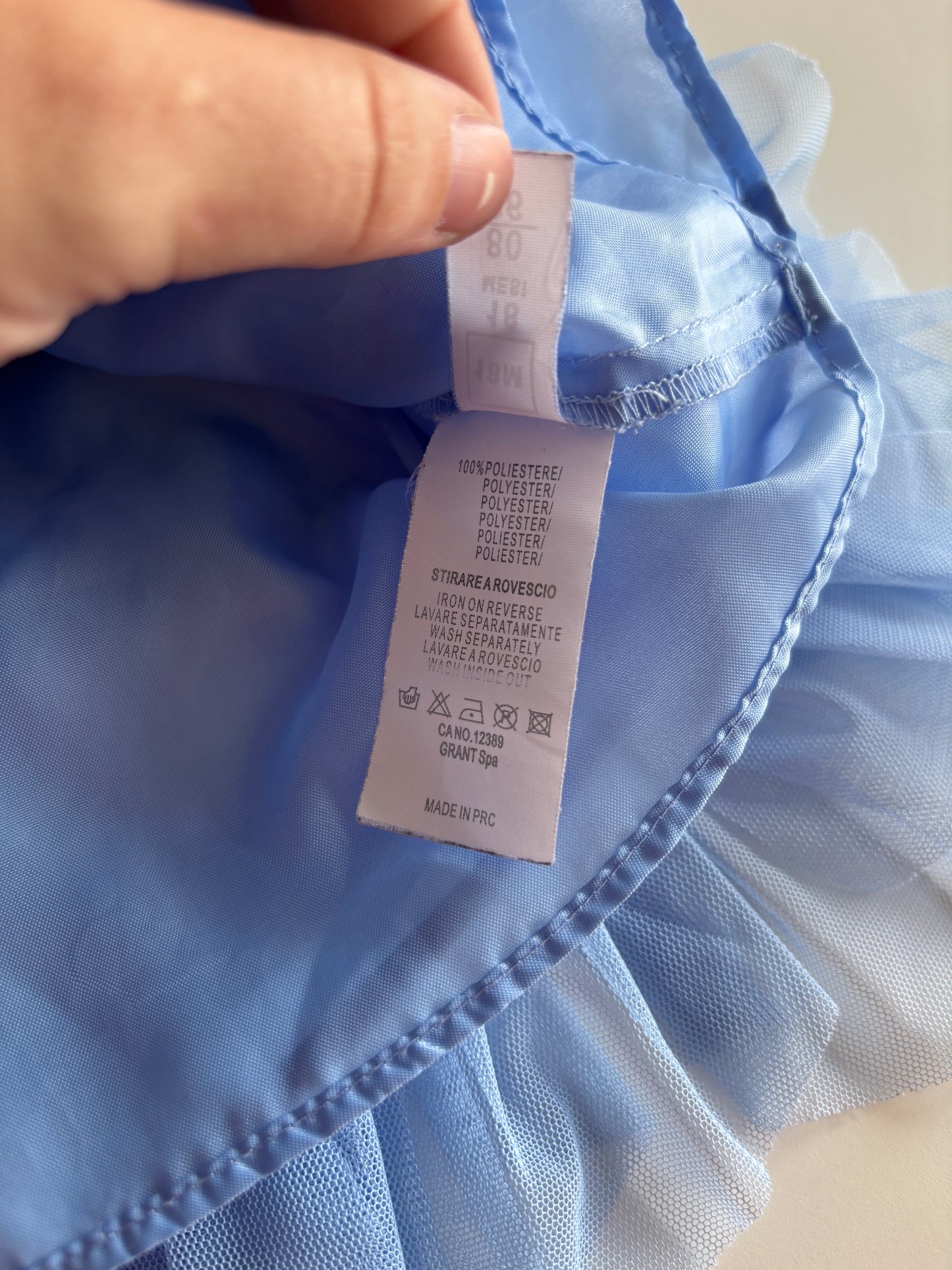 Lichtblauw ballerinarokje