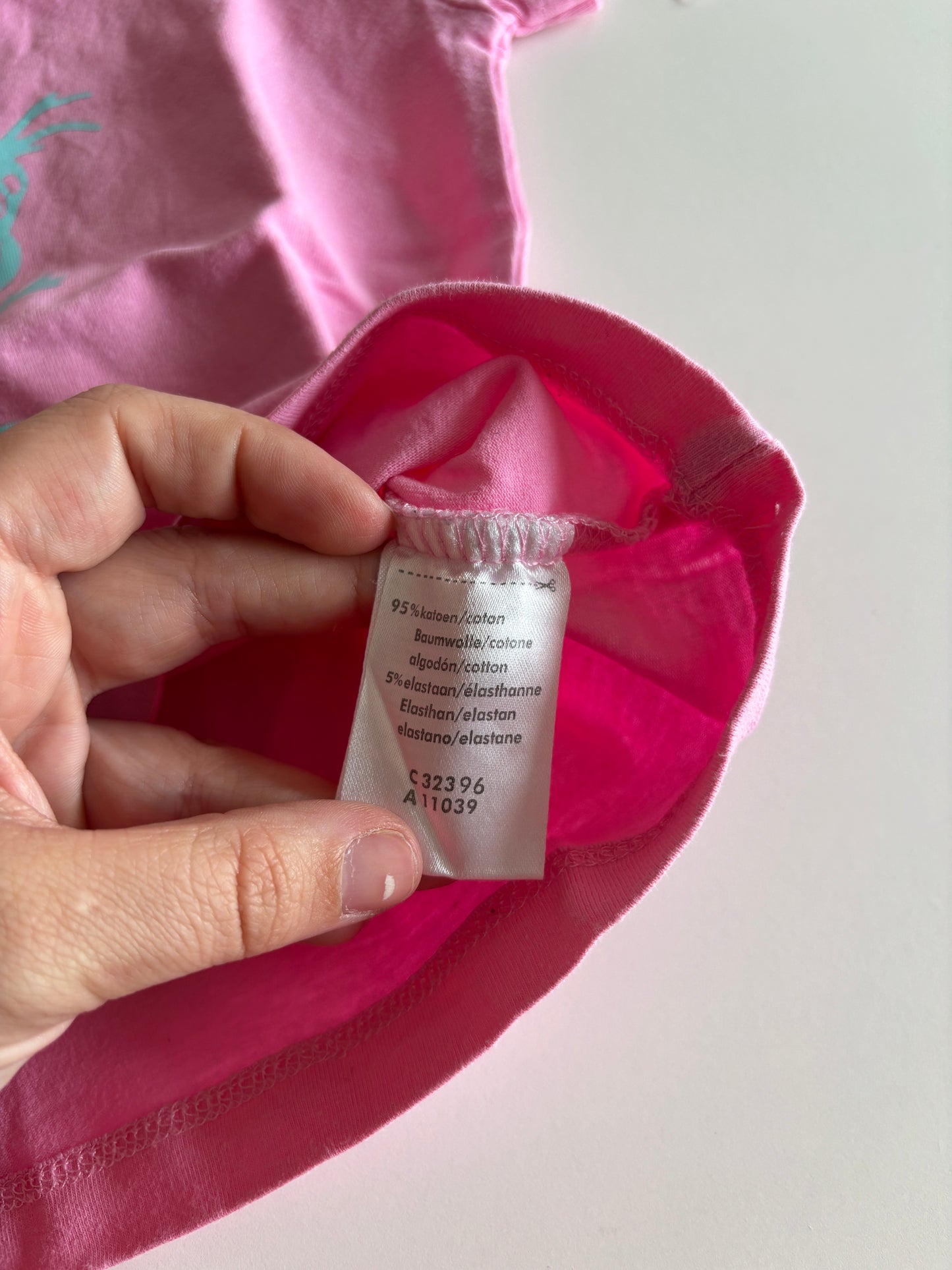 Lichtroze T-shirt Olaf