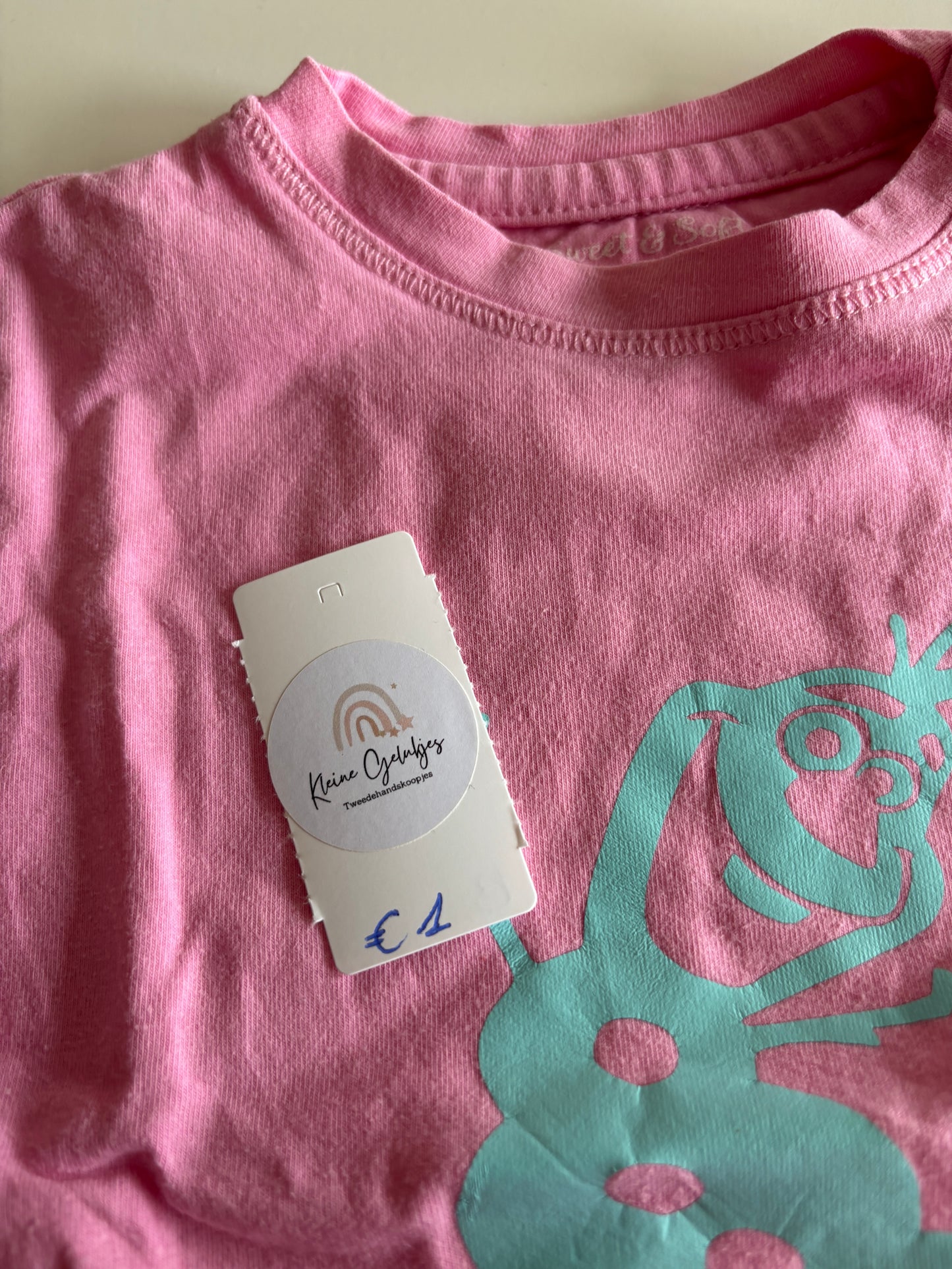 Lichtroze T-shirt Olaf