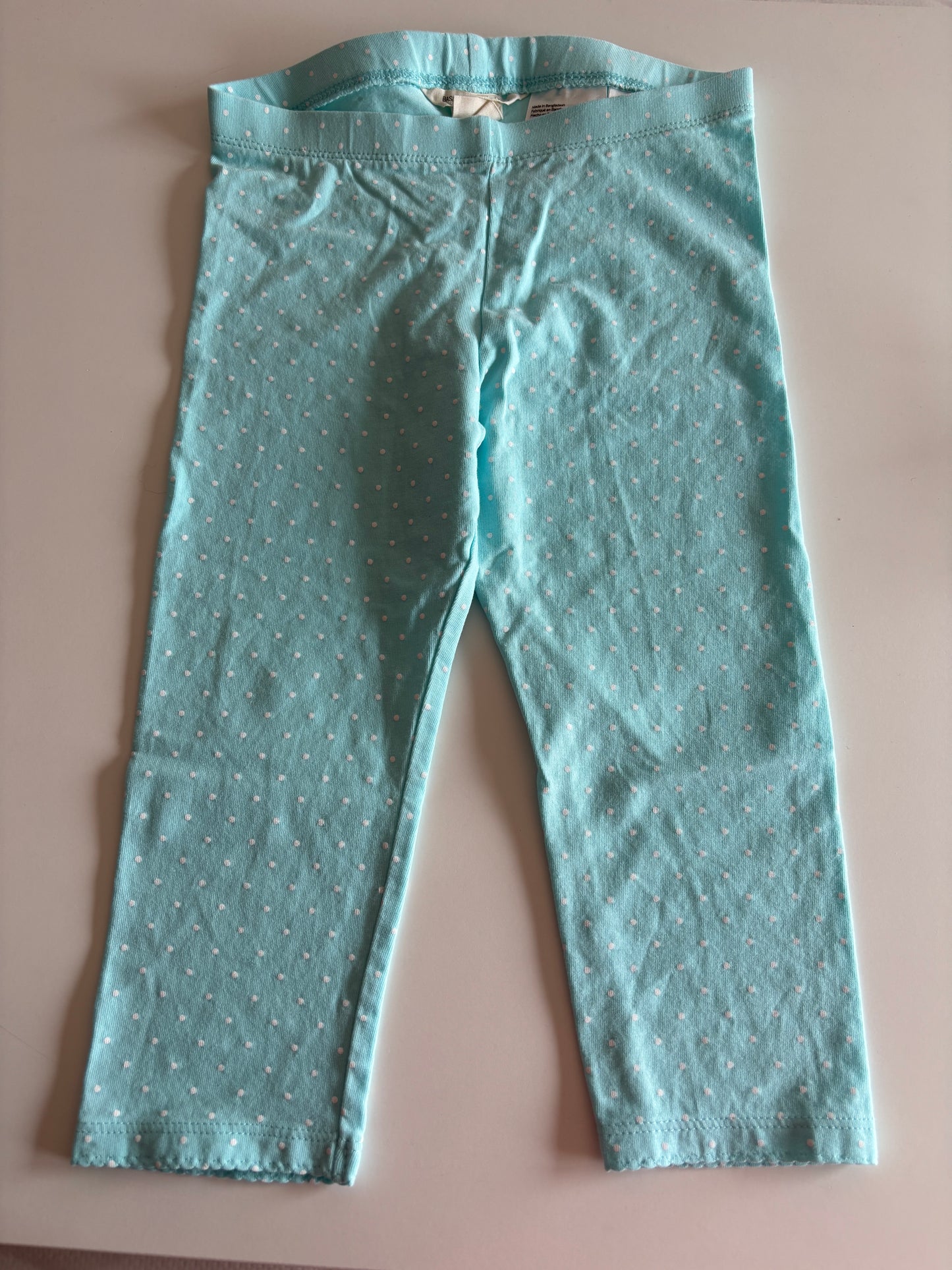 Lichtblauwe gestippelde legging