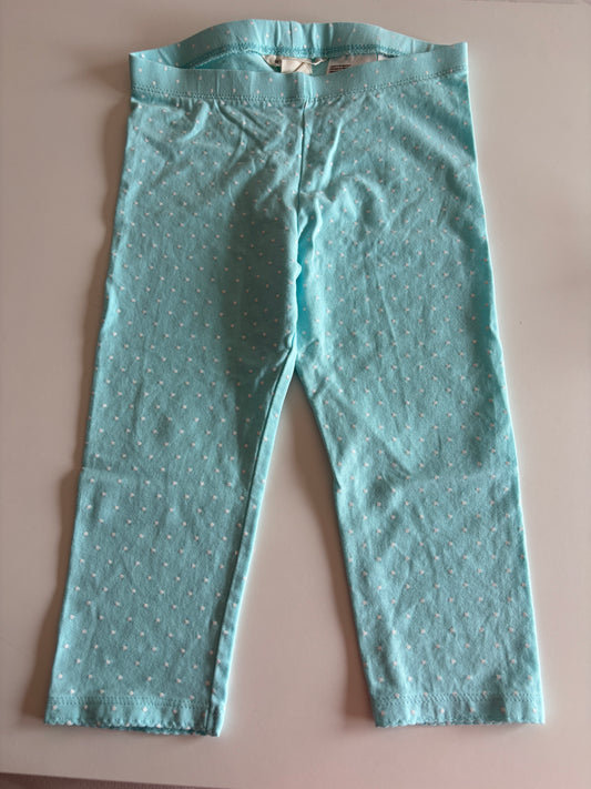 Lichtblauwe gestippelde legging