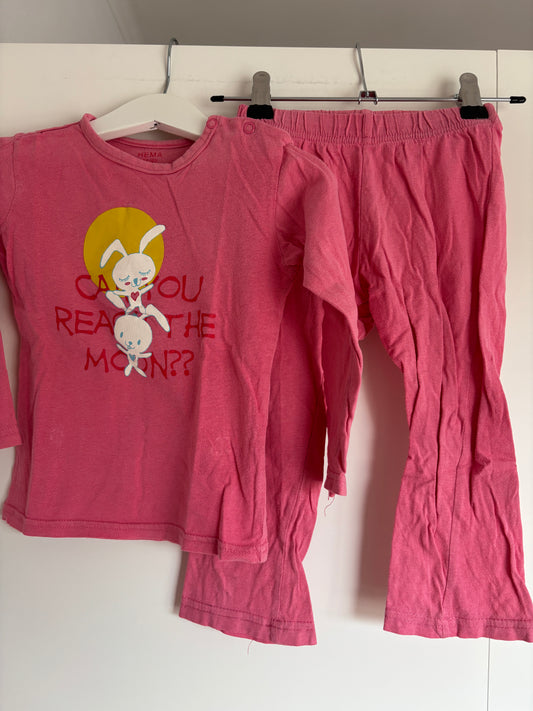 Roze tweedelige pyjama
