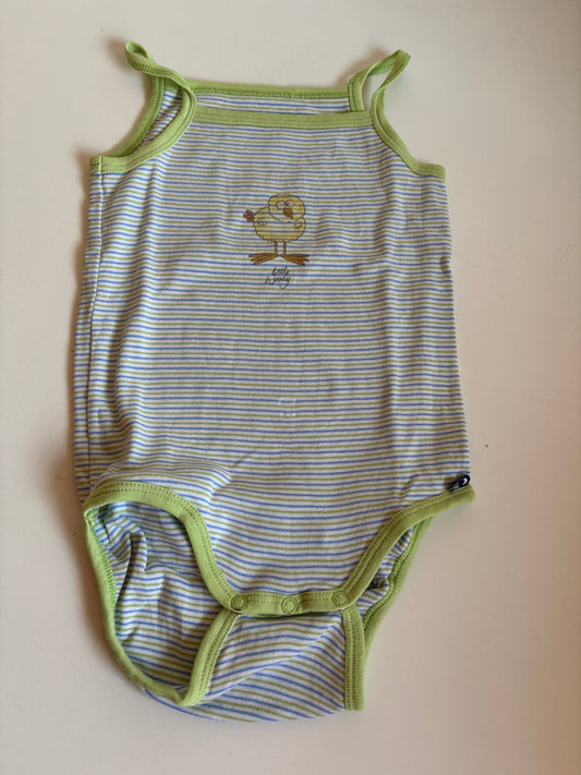 Gestreepte romper zonder mouwen