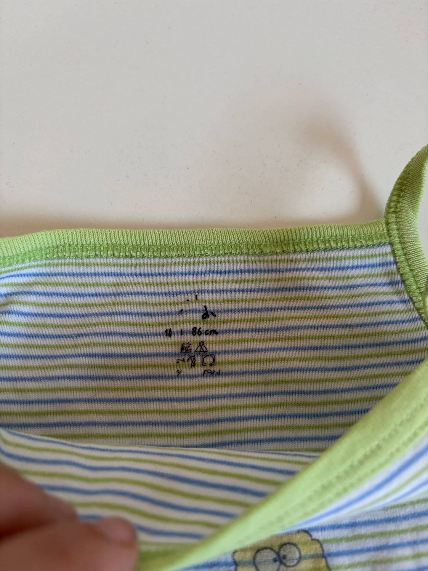 Gestreepte romper zonder mouwen