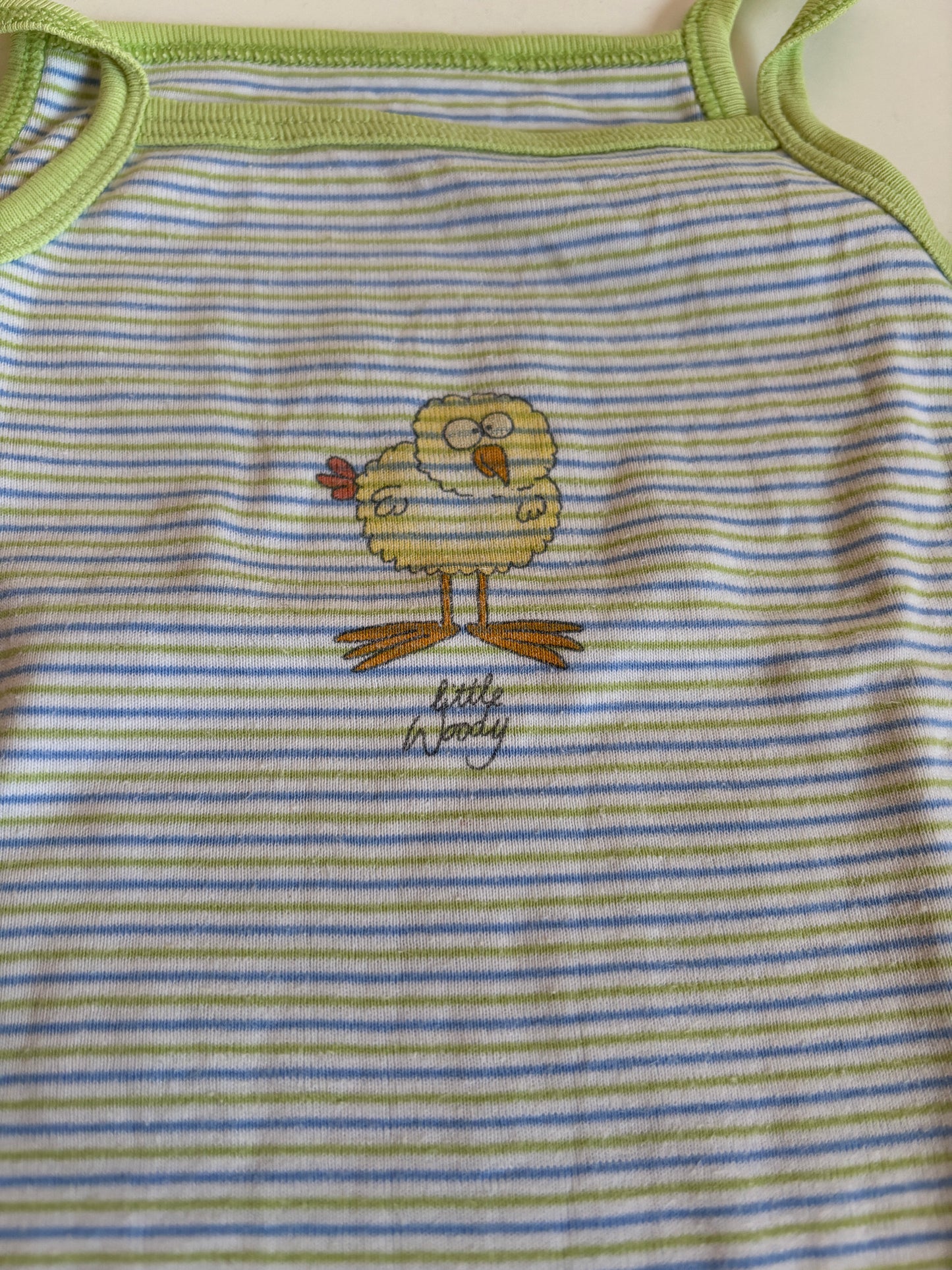 Gestreepte romper zonder mouwen