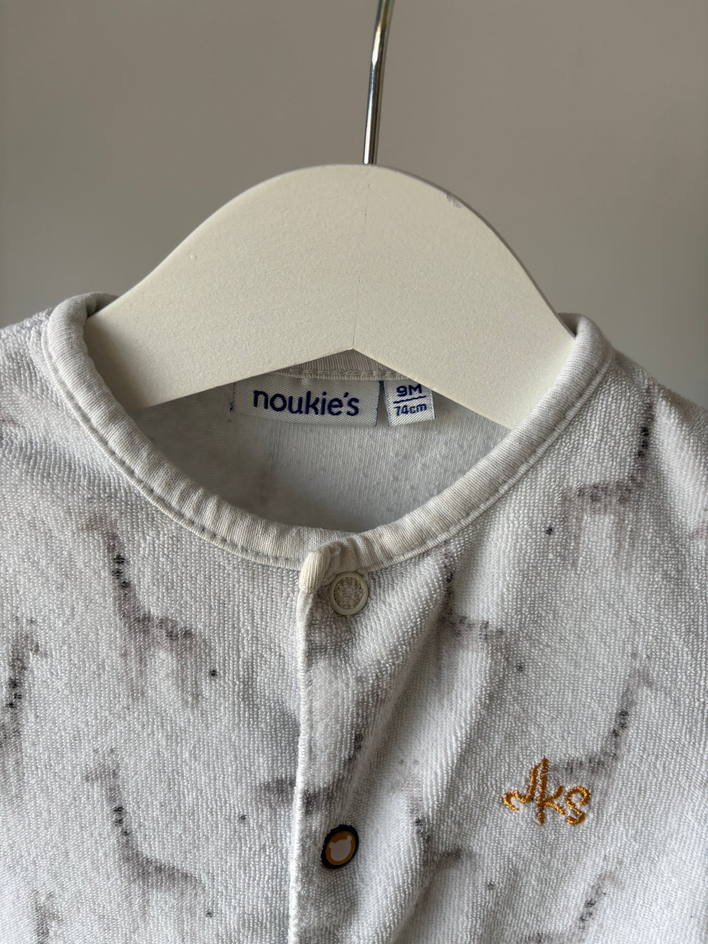 Witte eendelige winterpyjama