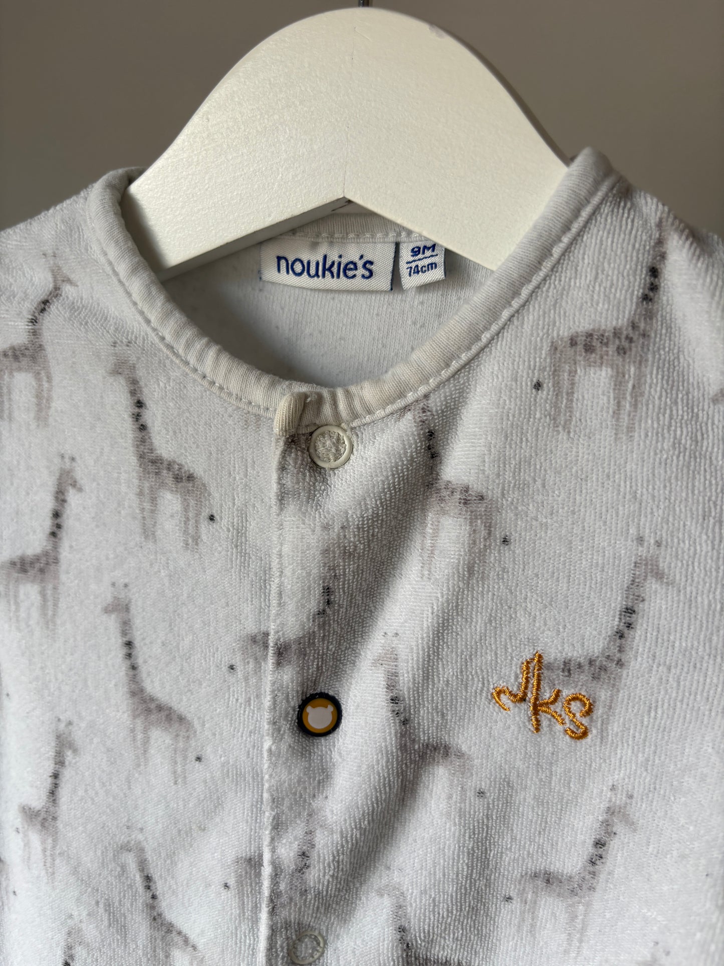 Witte eendelige winterpyjama