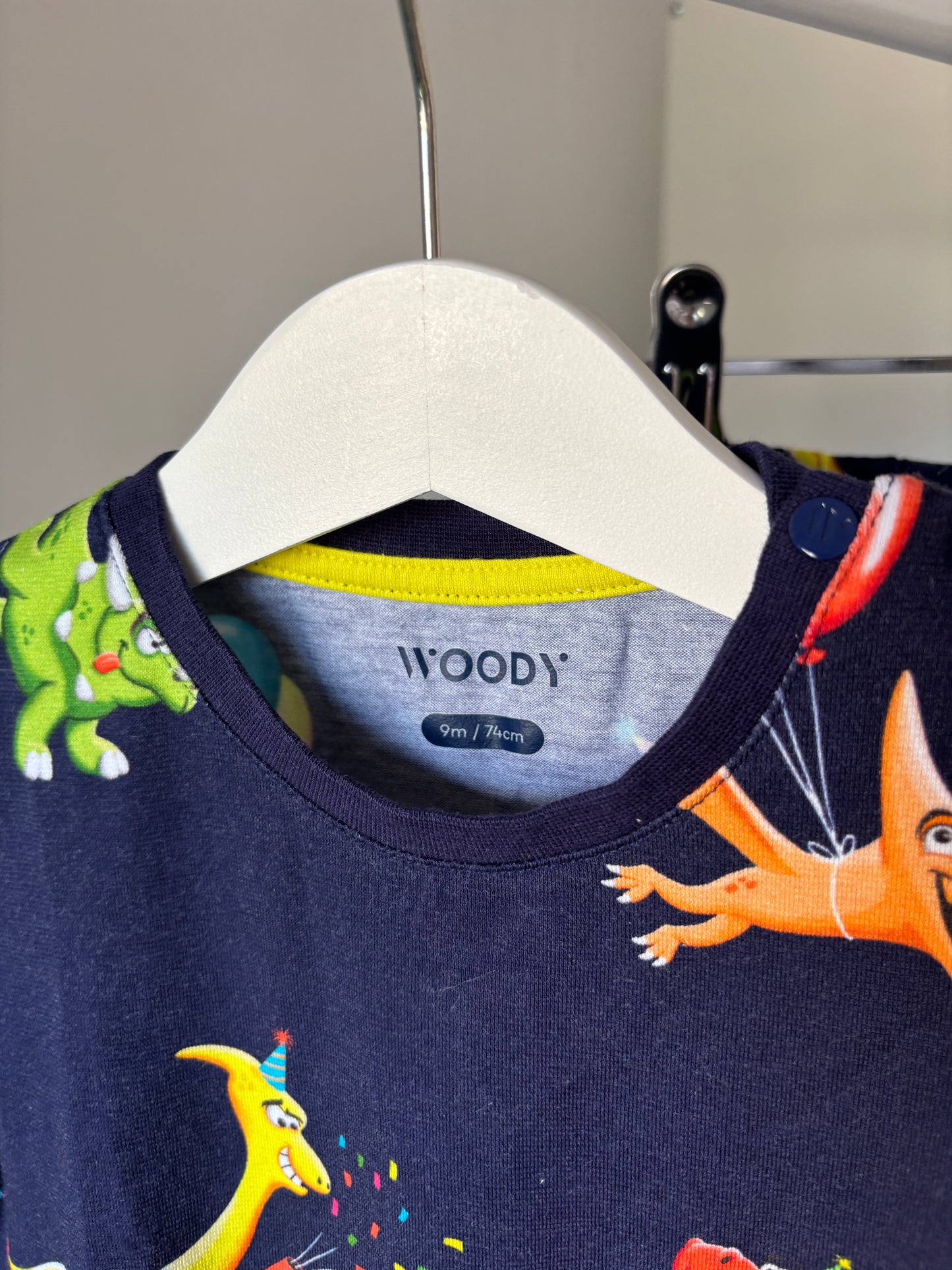 Marineblauwe tweedelige pyjama