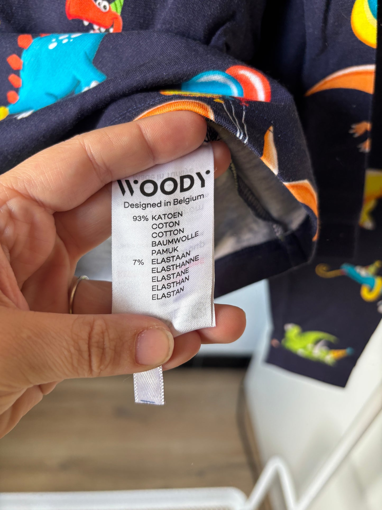 Marineblauwe tweedelige pyjama