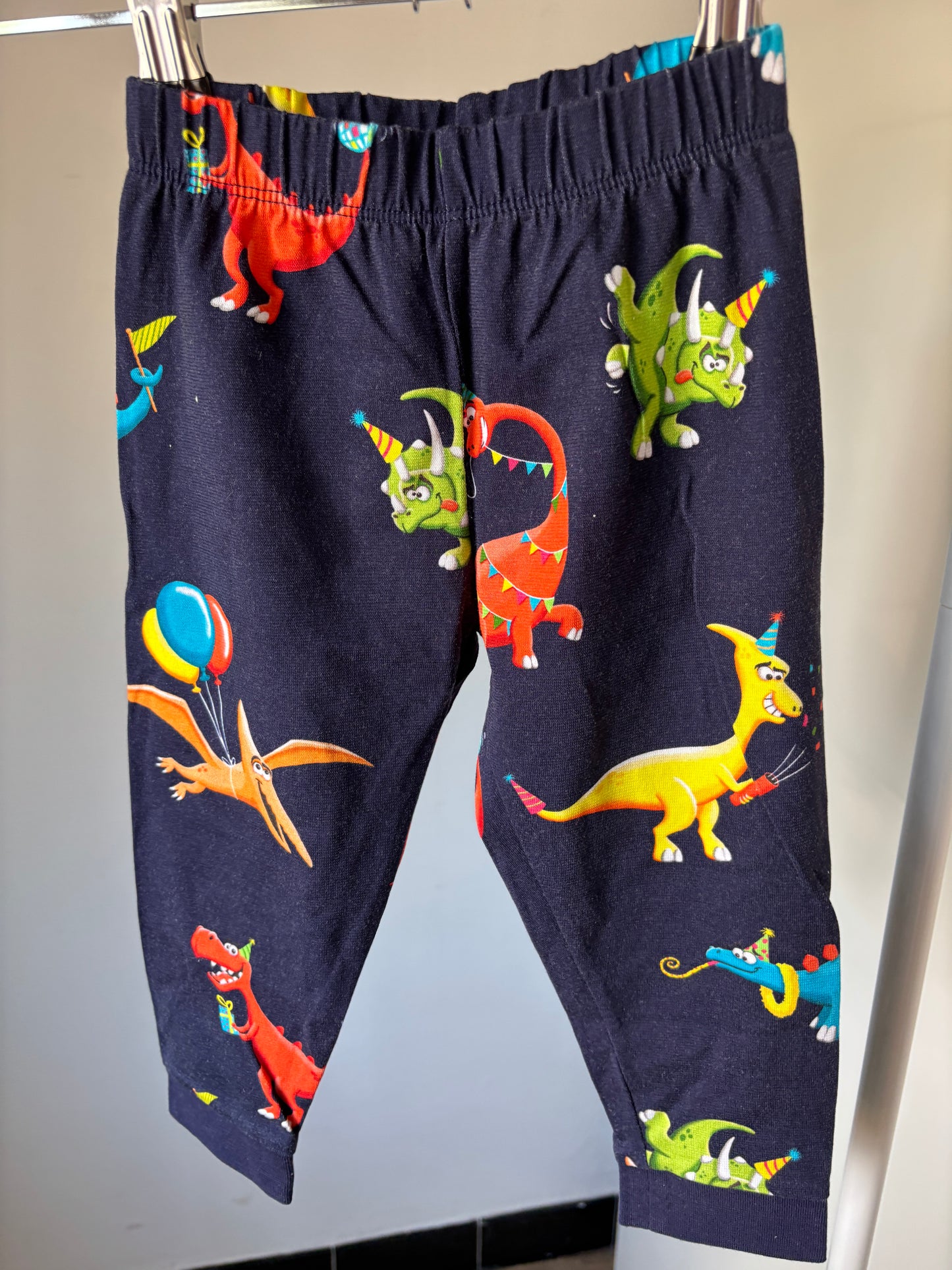 Marineblauwe tweedelige pyjama