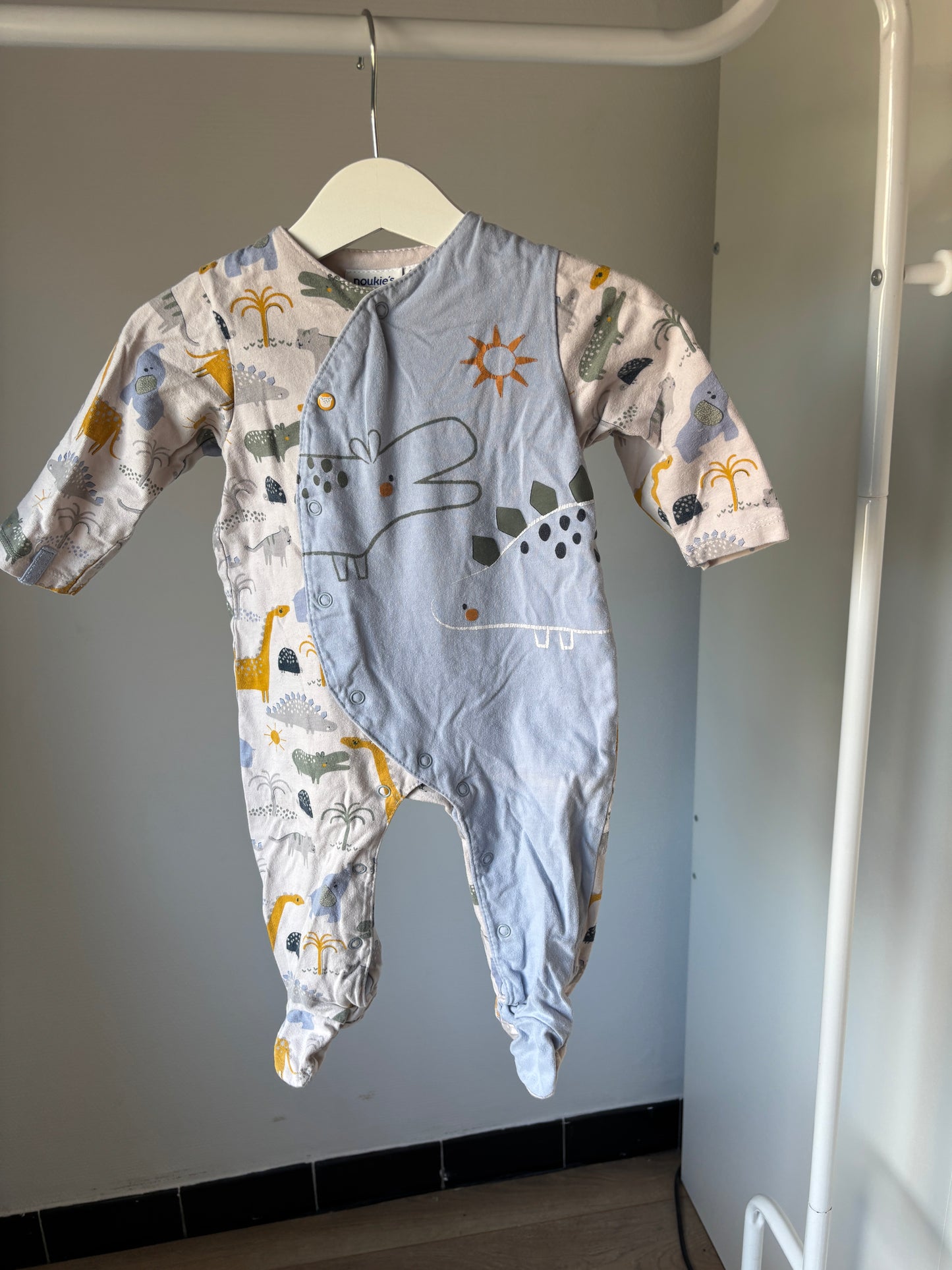 Eendelige pyjama met diertjes