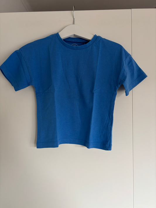Blauwe basic T-shirt