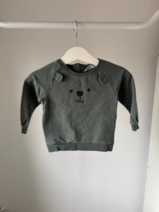 Donkergroene sweater