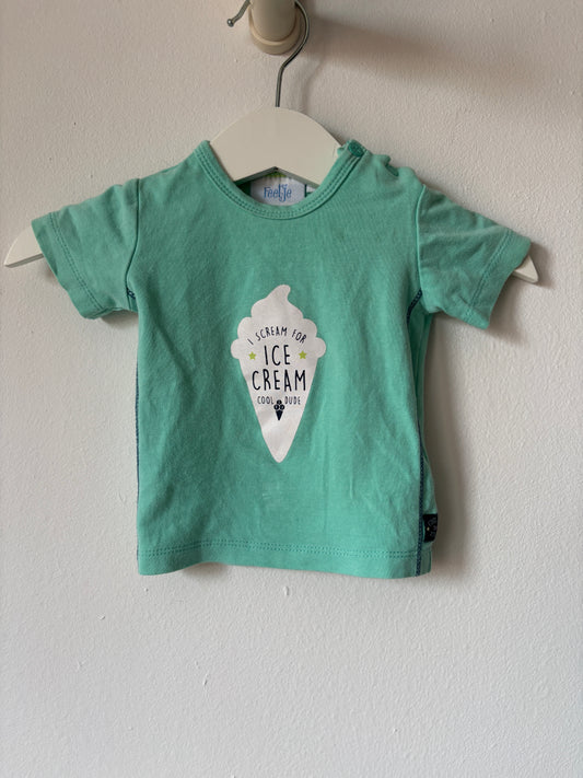 Muntgroene T-shirt | Feetje | 50