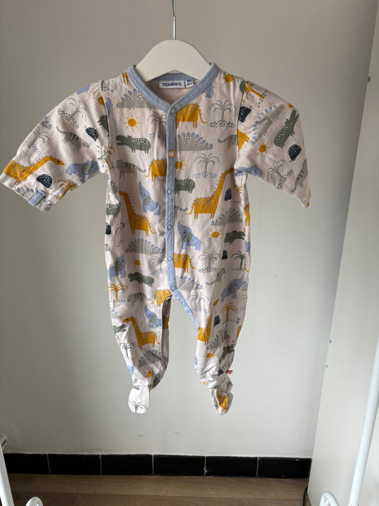 Eendelige pyjama met dino's