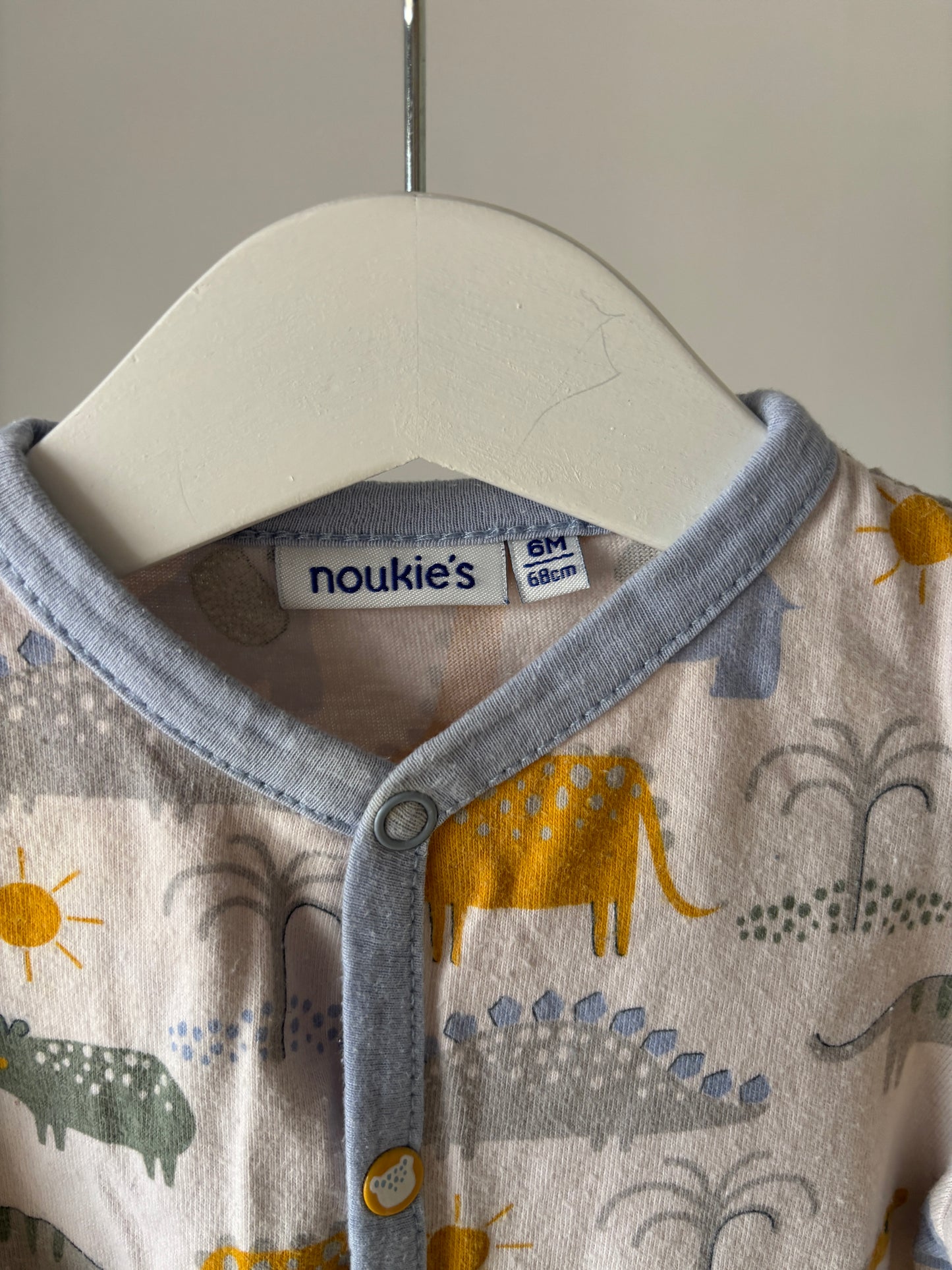 Eendelige pyjama met dino's