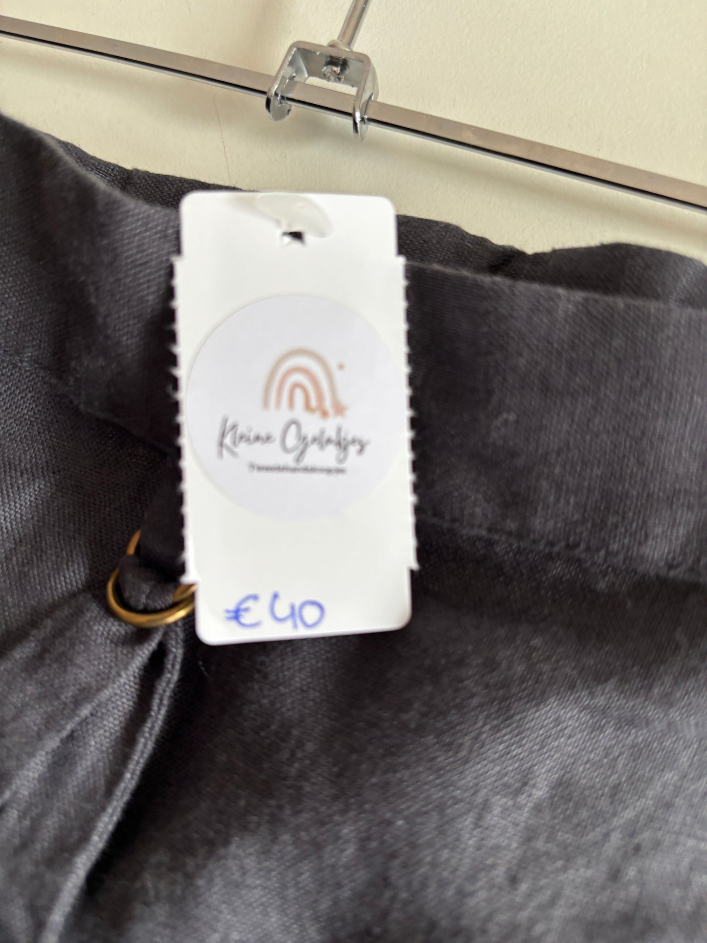 Blauwgrijze lange rok