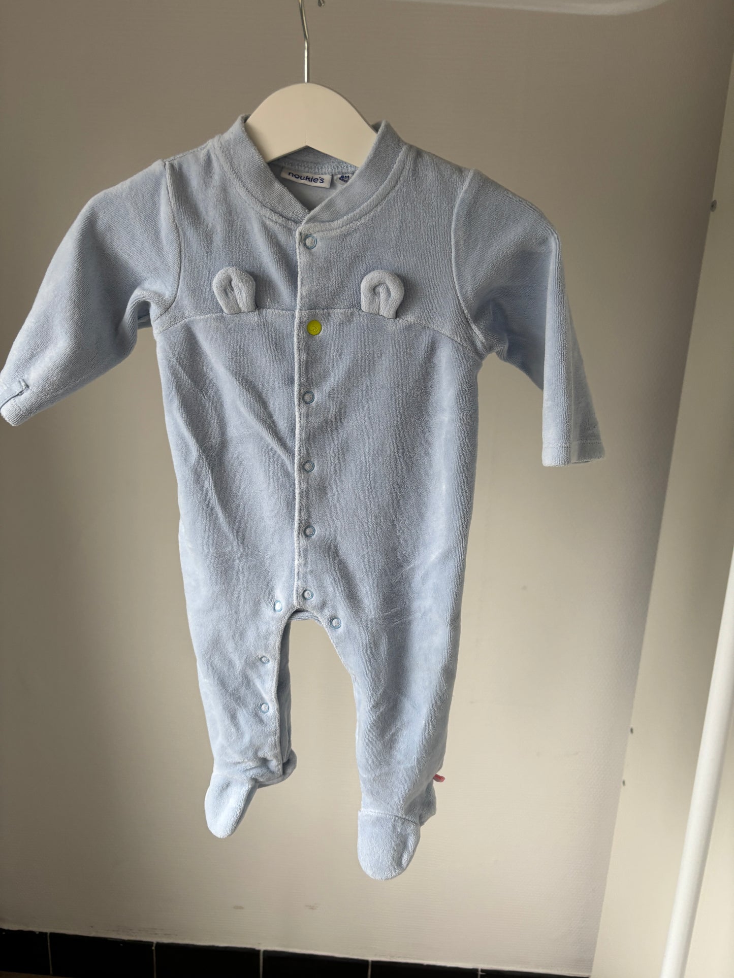 Lichtblauwe eendelige pyjama