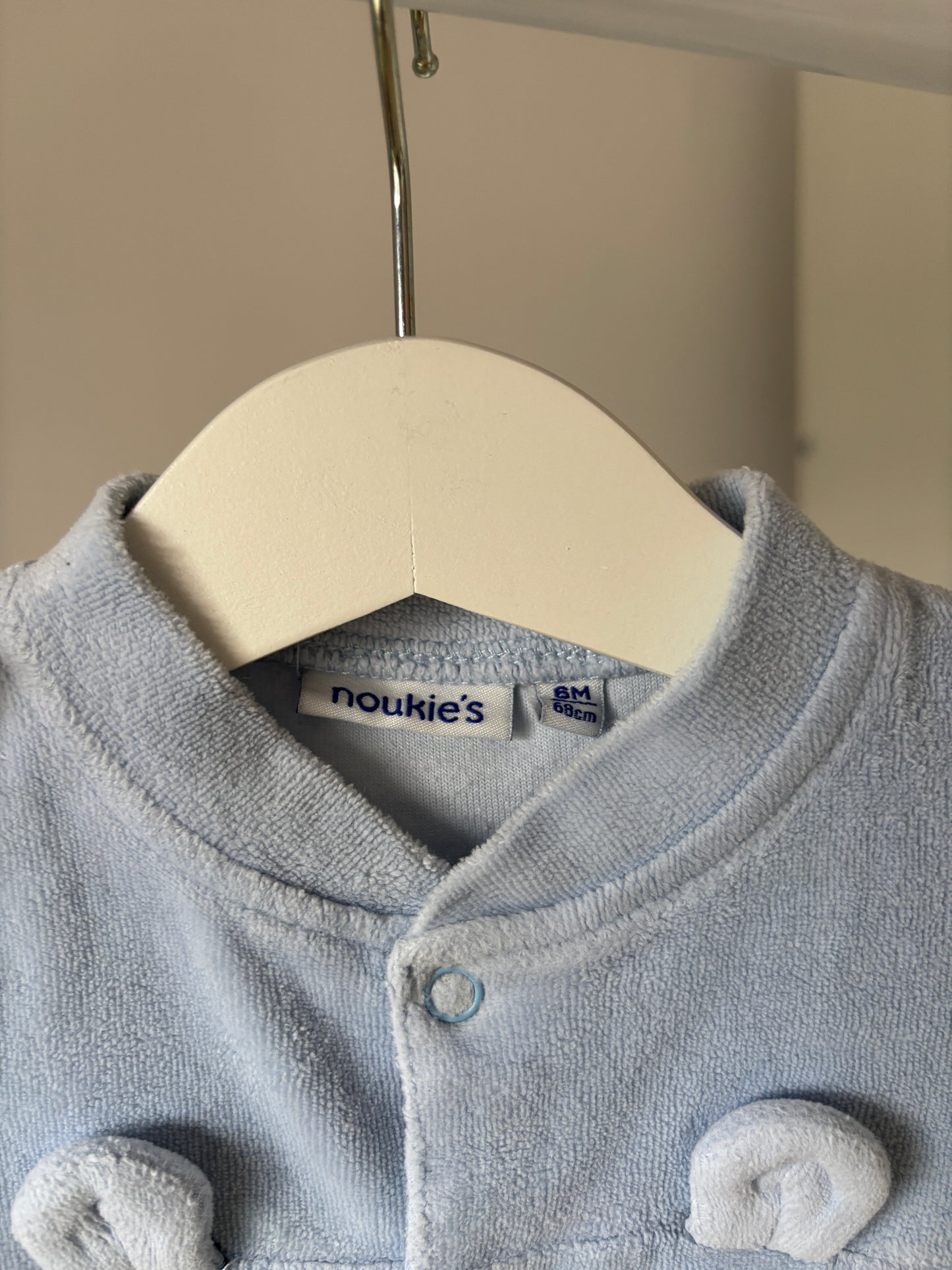 Lichtblauwe eendelige pyjama