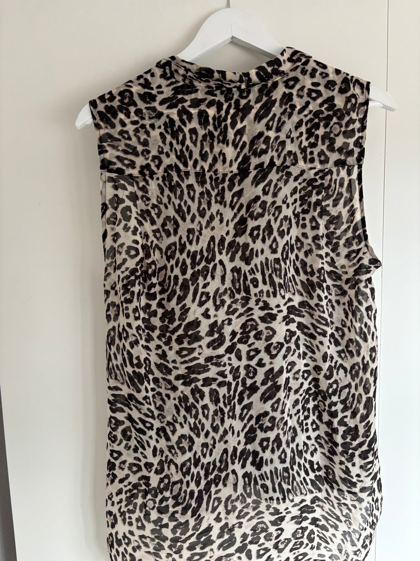 Panterblouse zonder mouwen