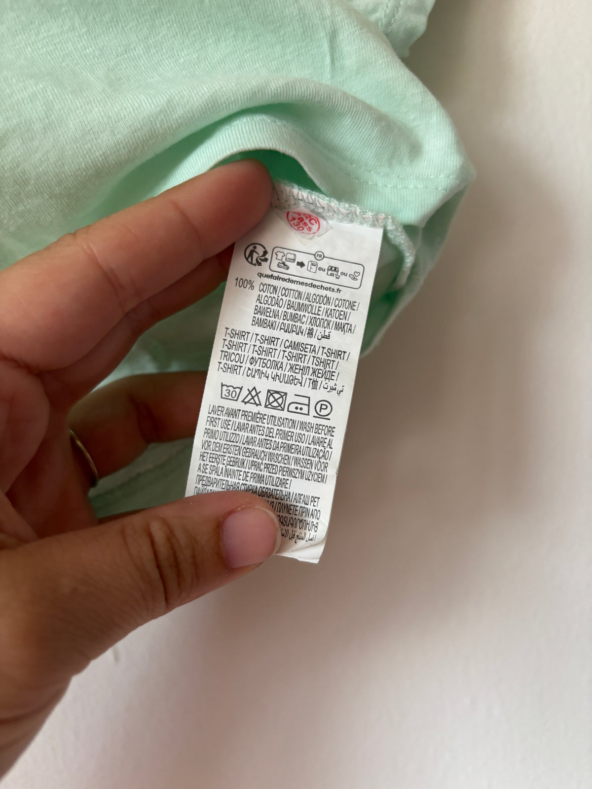 Muntgroene T-shirt | Kiabi | 56