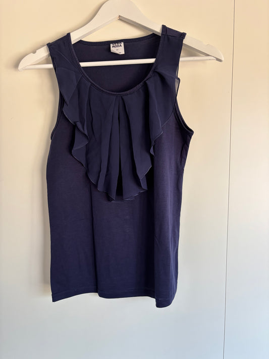 Marineblauwe blouse