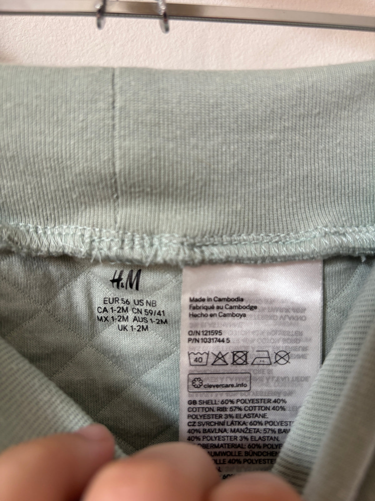 Muntgroen broekje | H&M | 56