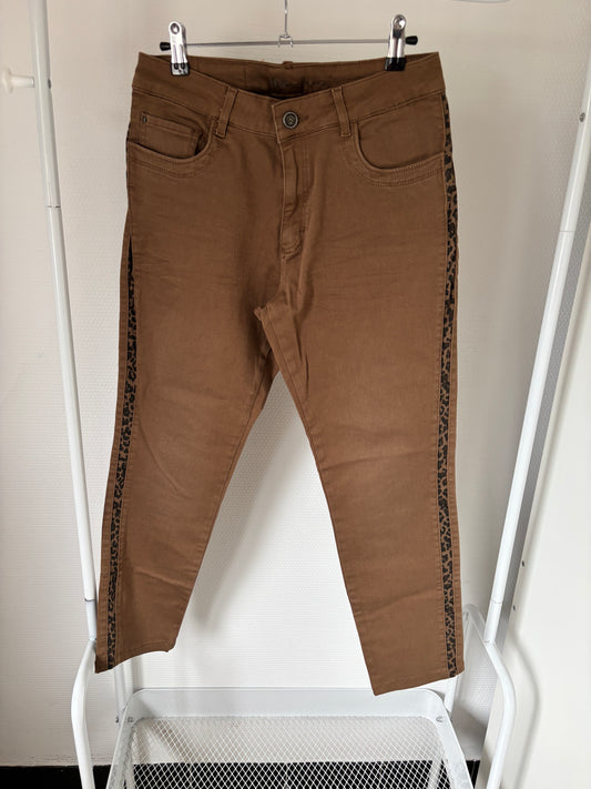 Bruine jeansbroek