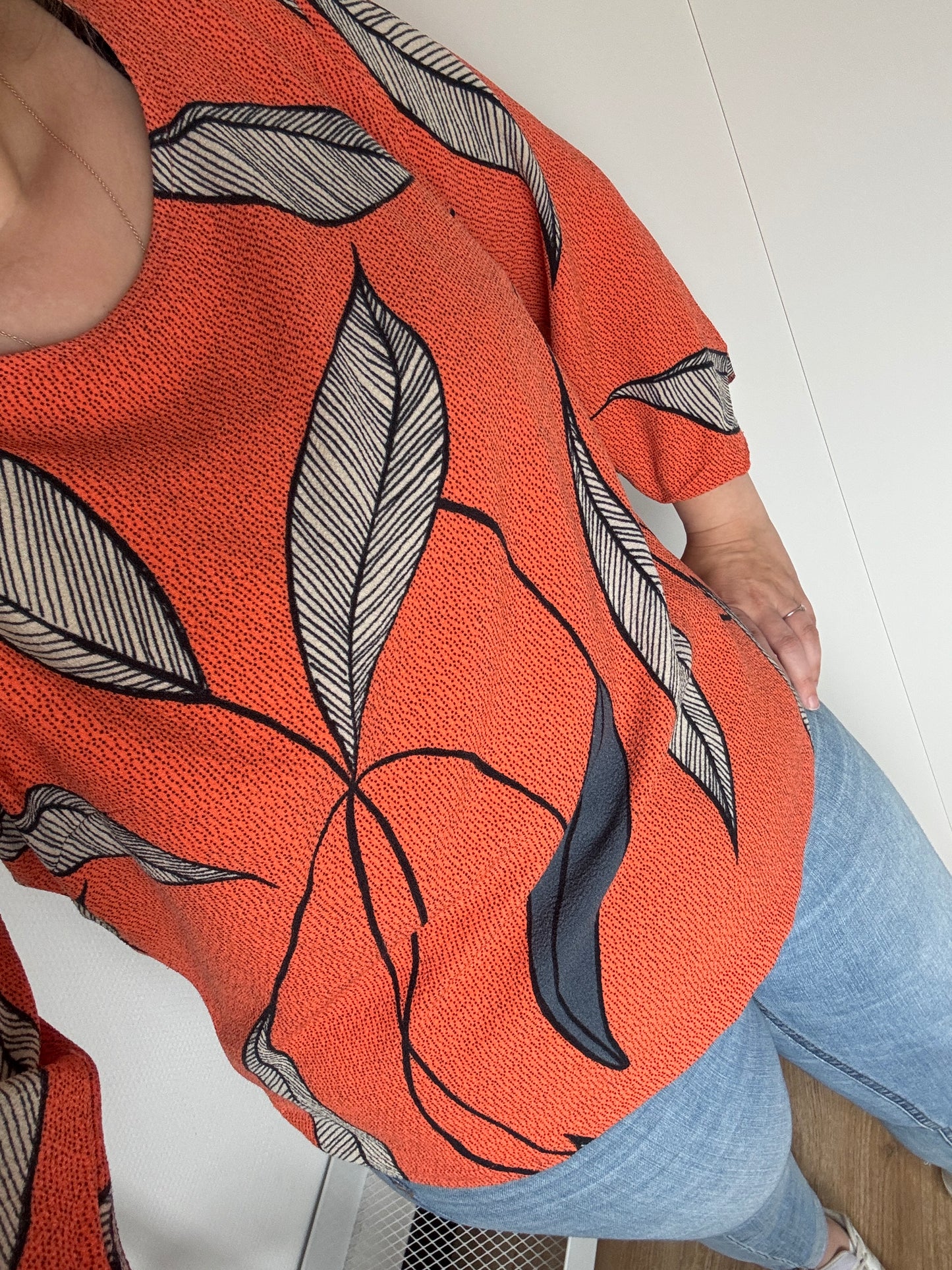 Oranje blouse