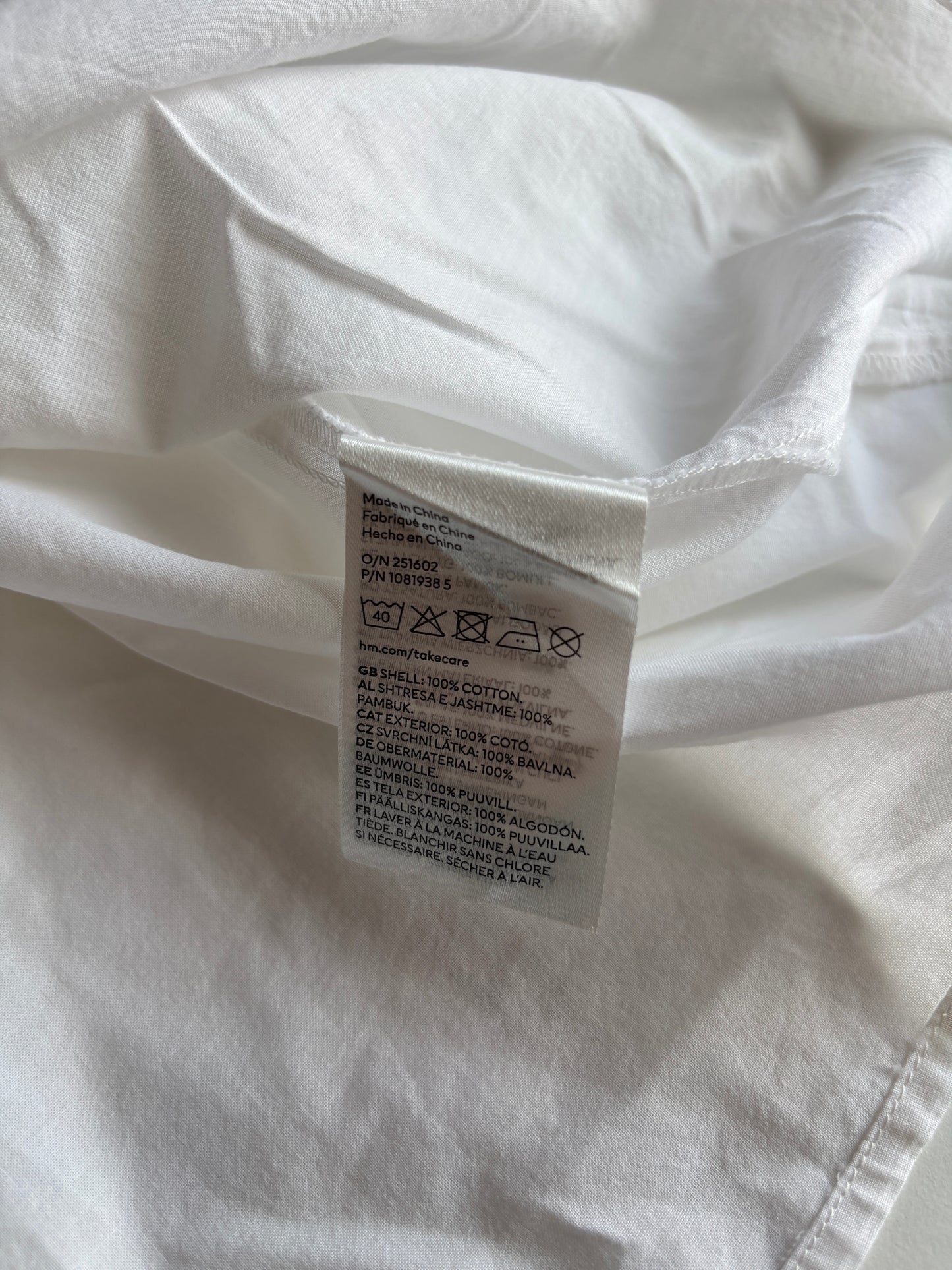 Witte halflange jurk