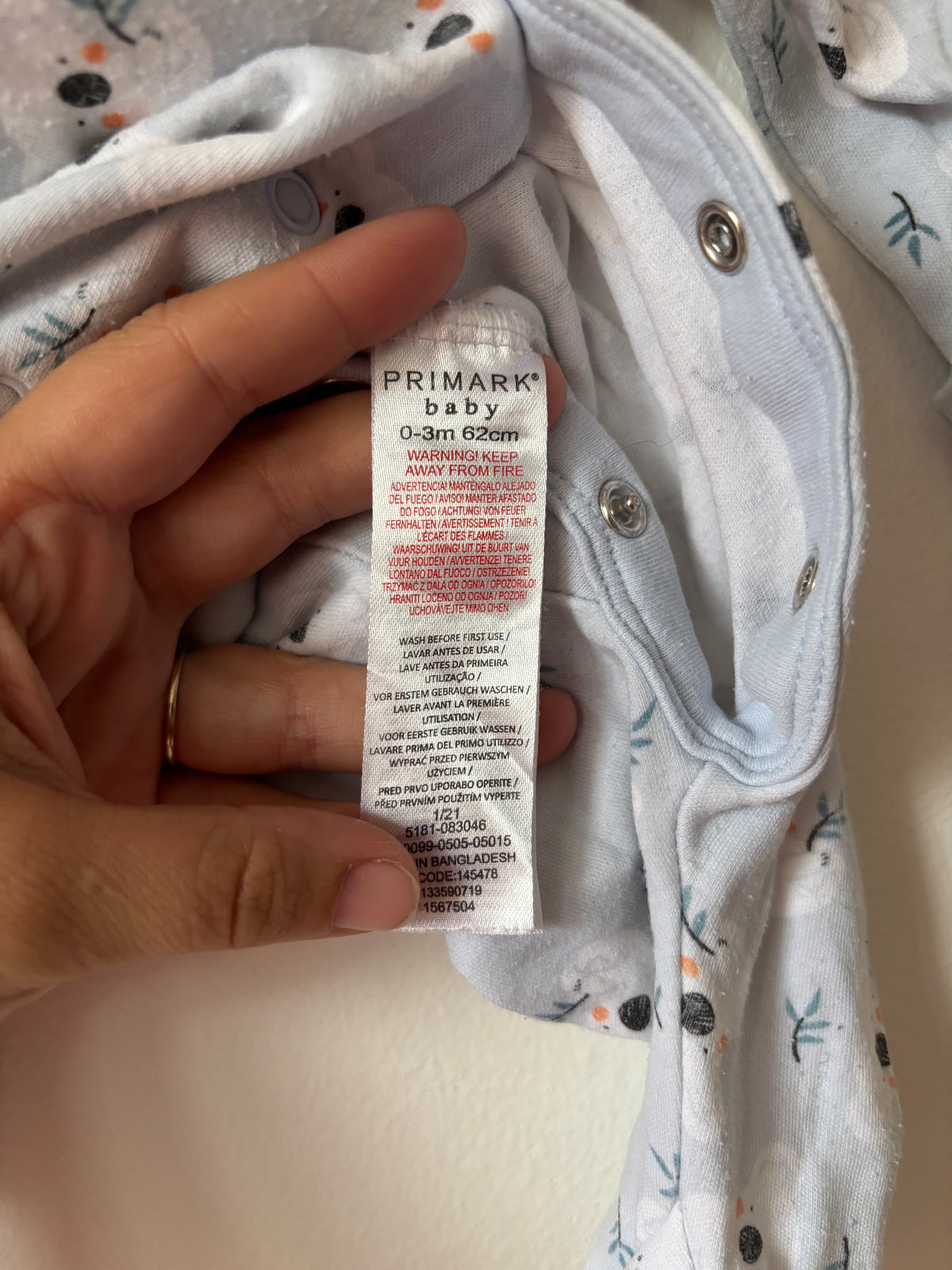 Eendelige pyjama | Primark | 56