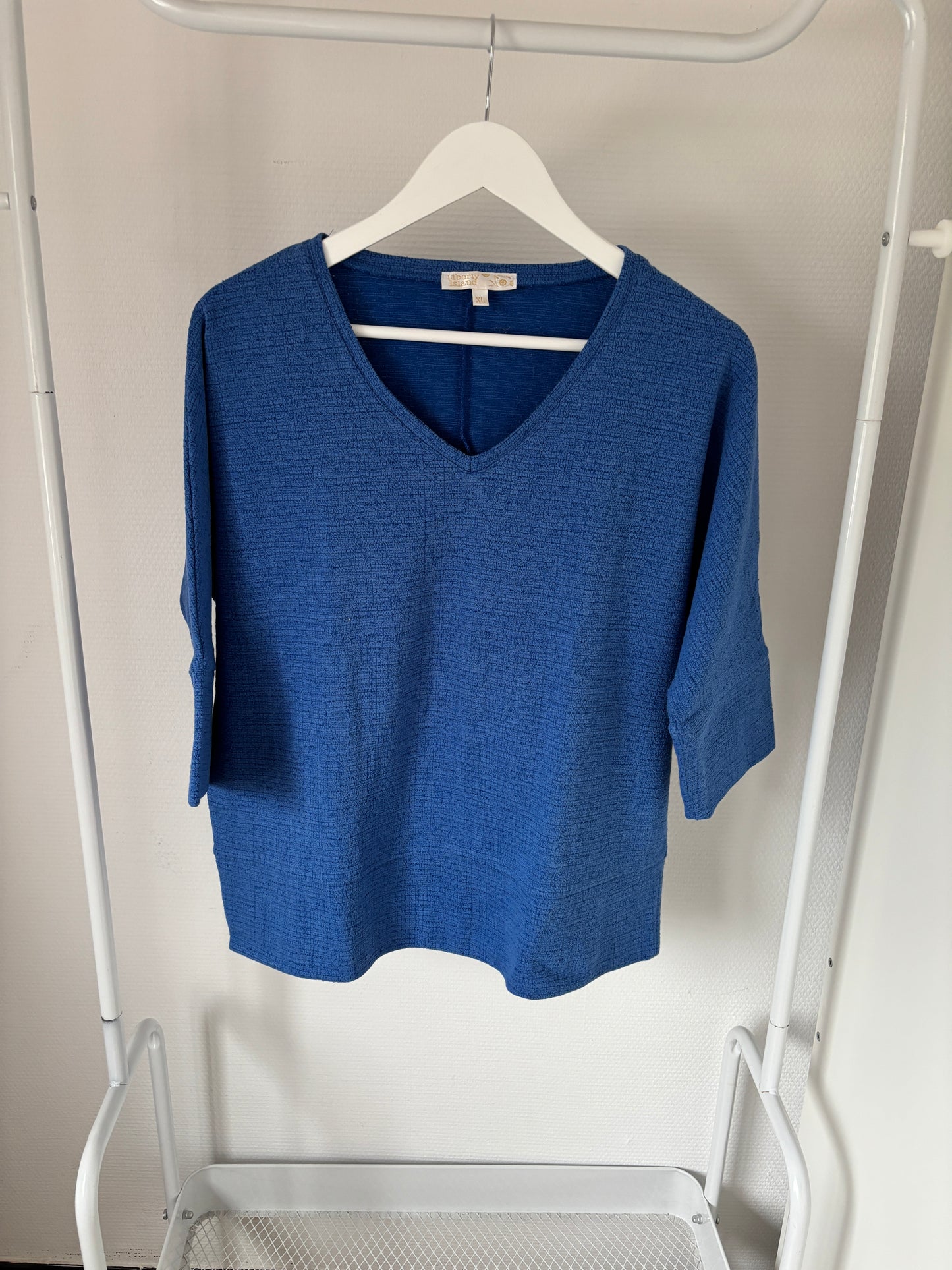 Blauwe blouse