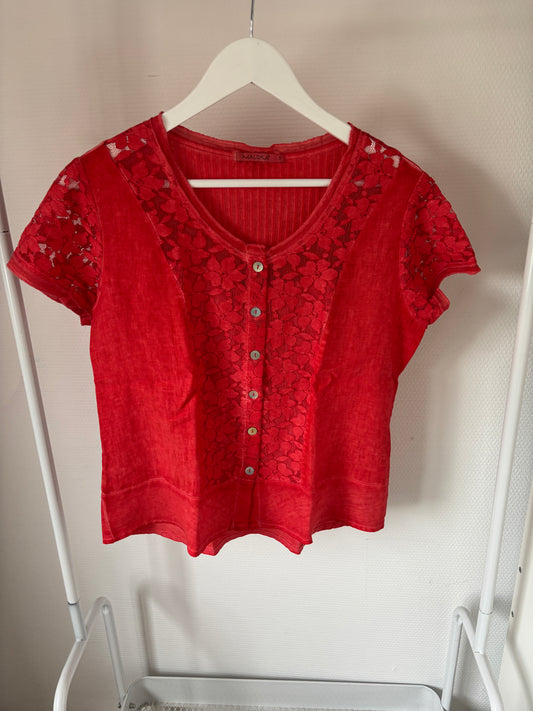 Rode blouse