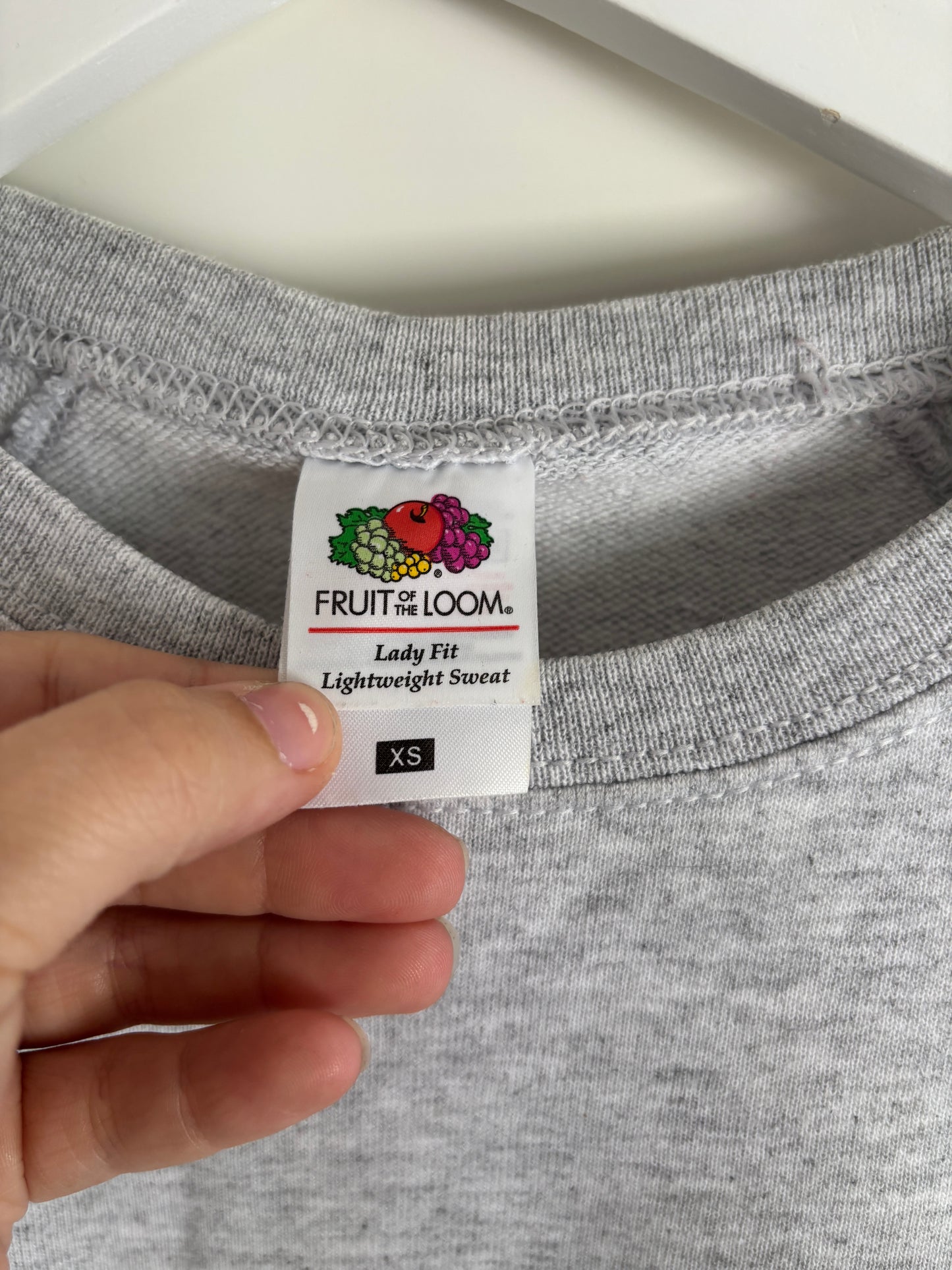 Grijze sweater "Juf."