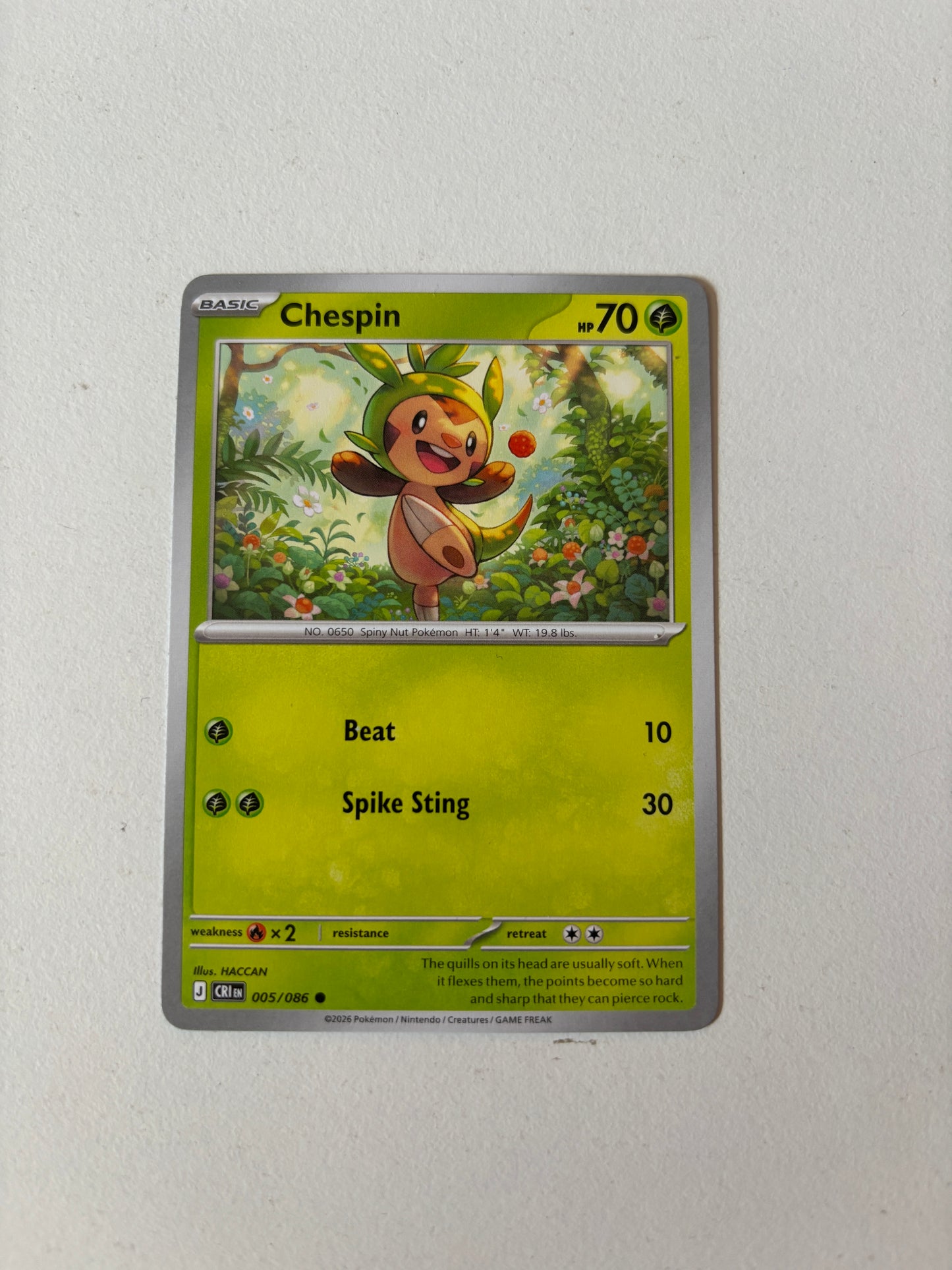 Chespin CRI 005