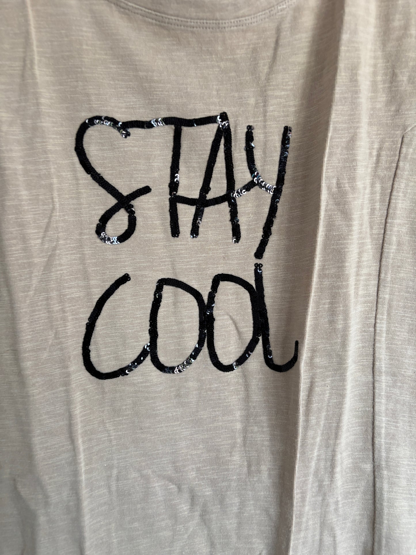 Beige T-shirt "Stay Cool"