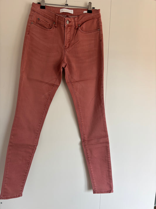 Oudroze jeansbroek