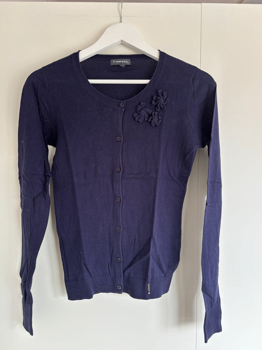 Donkerblauwe cardigan