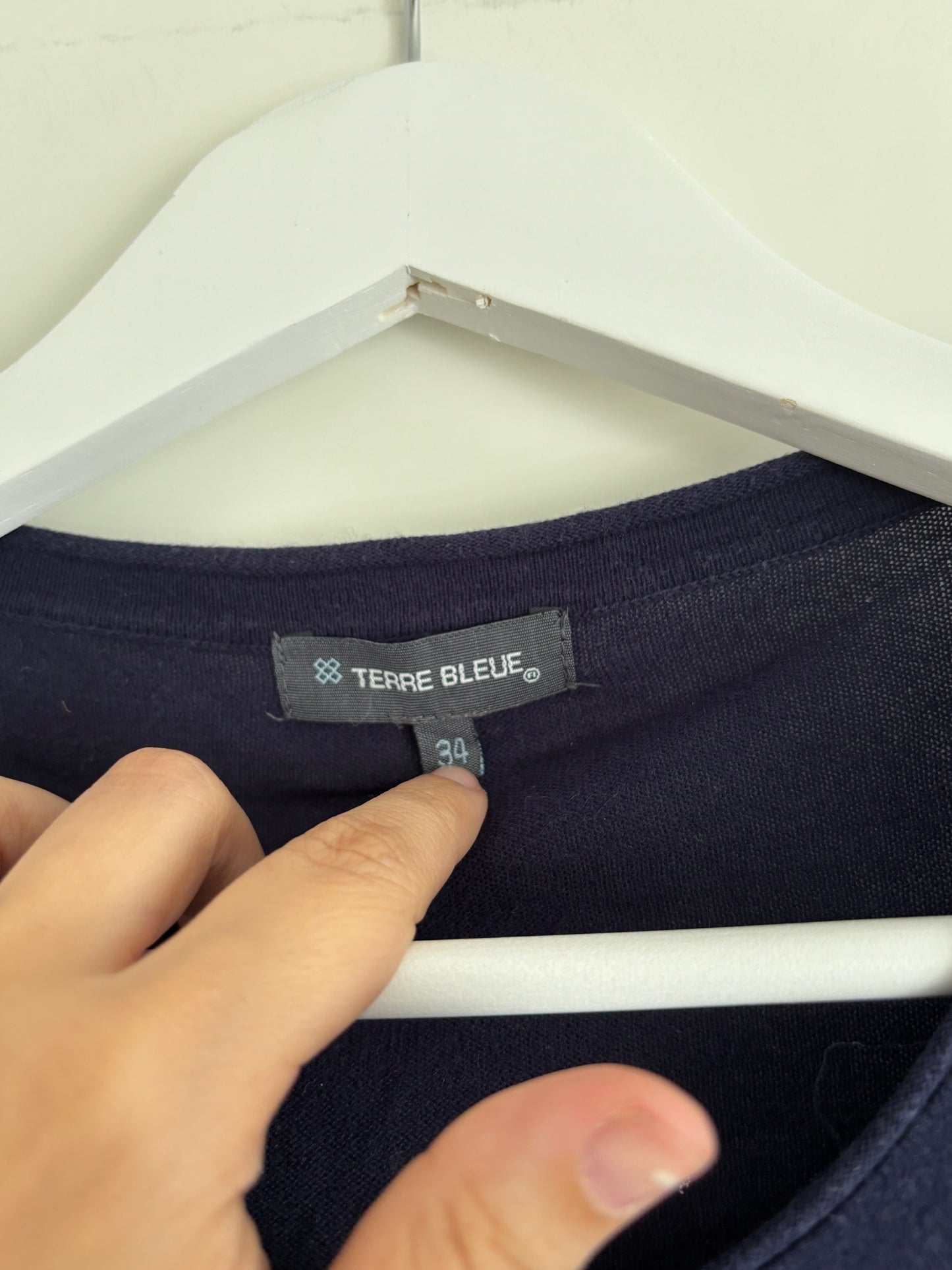 Donkerblauwe cardigan