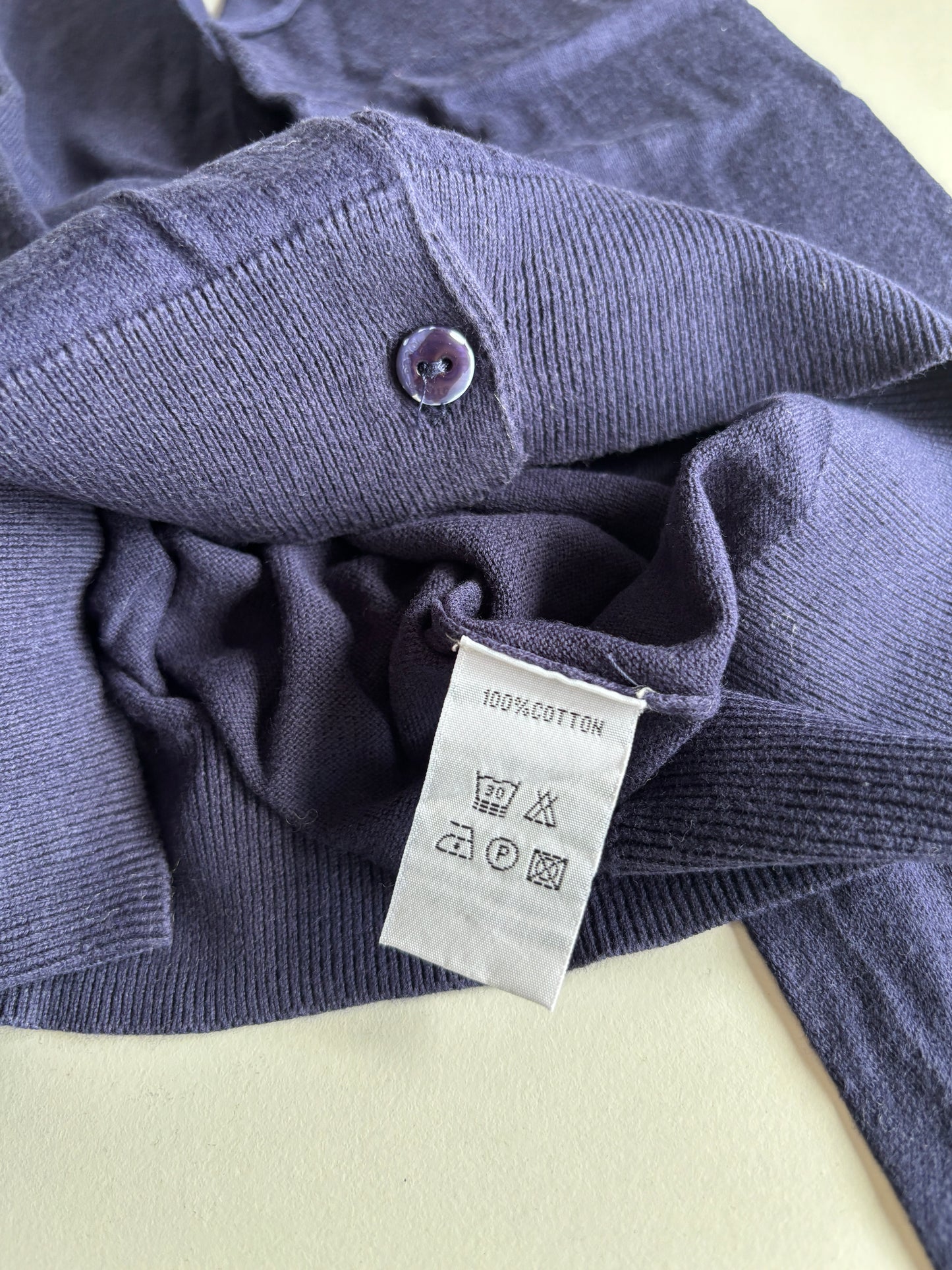 Donkerblauwe cardigan