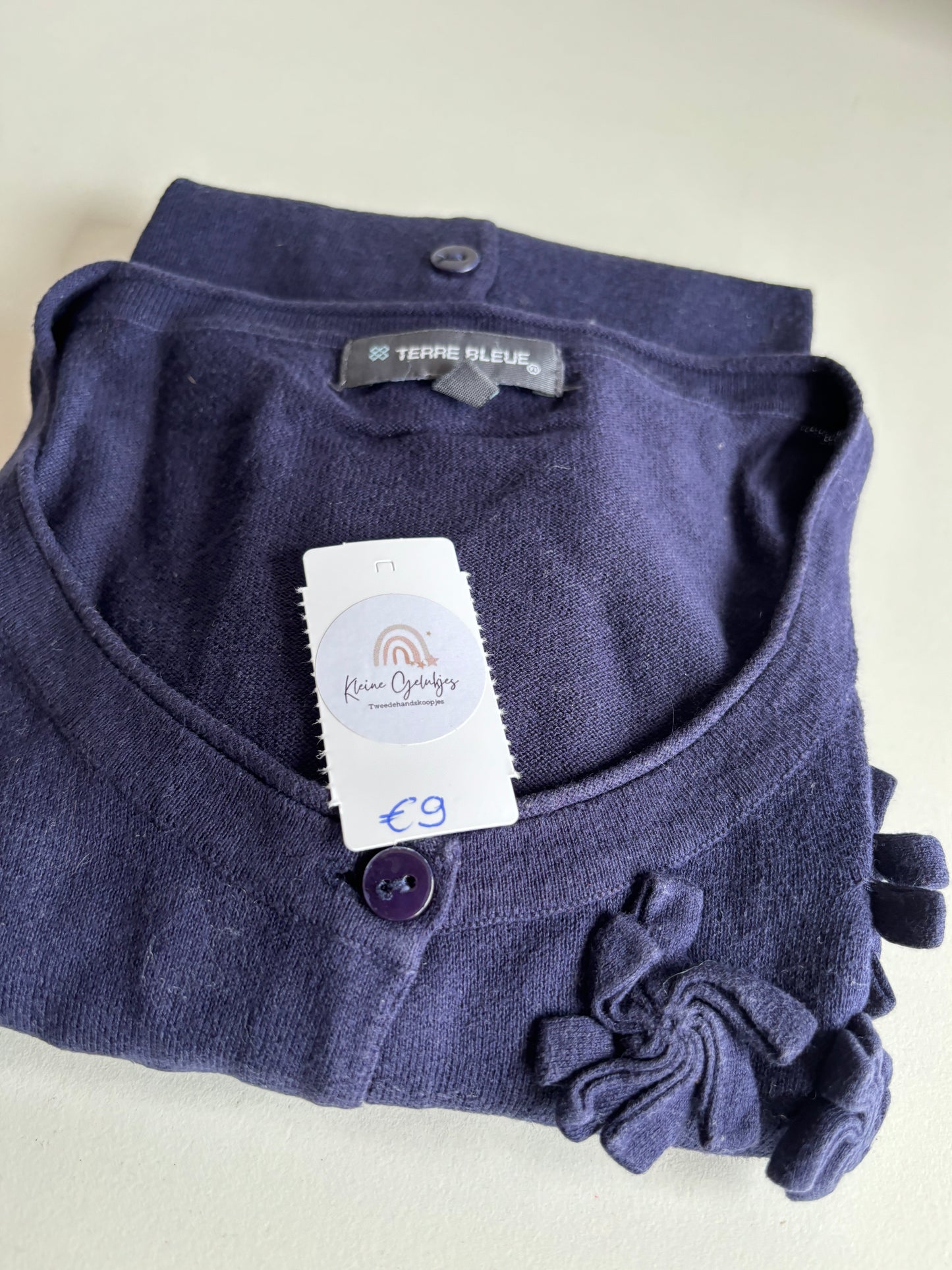 Donkerblauwe cardigan