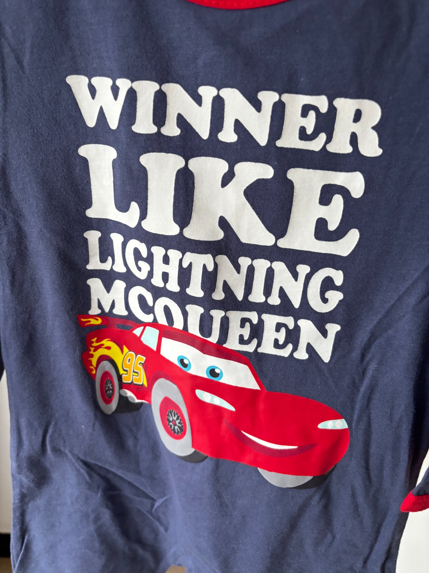 Blauwe eendelige pyjama Cars