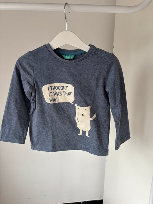 Blauwgrijze longsleeve