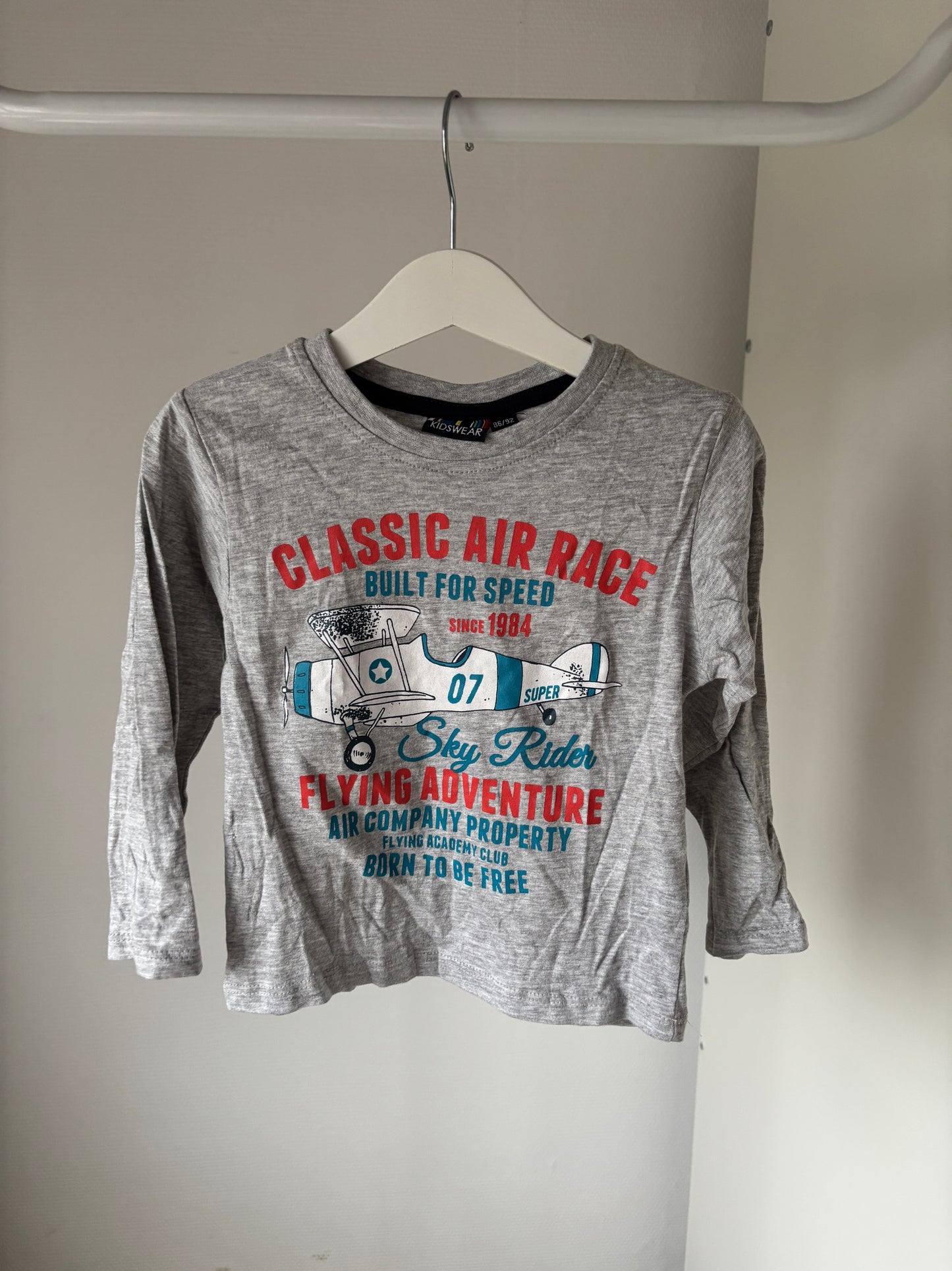 Lichtgrijze longsleeve