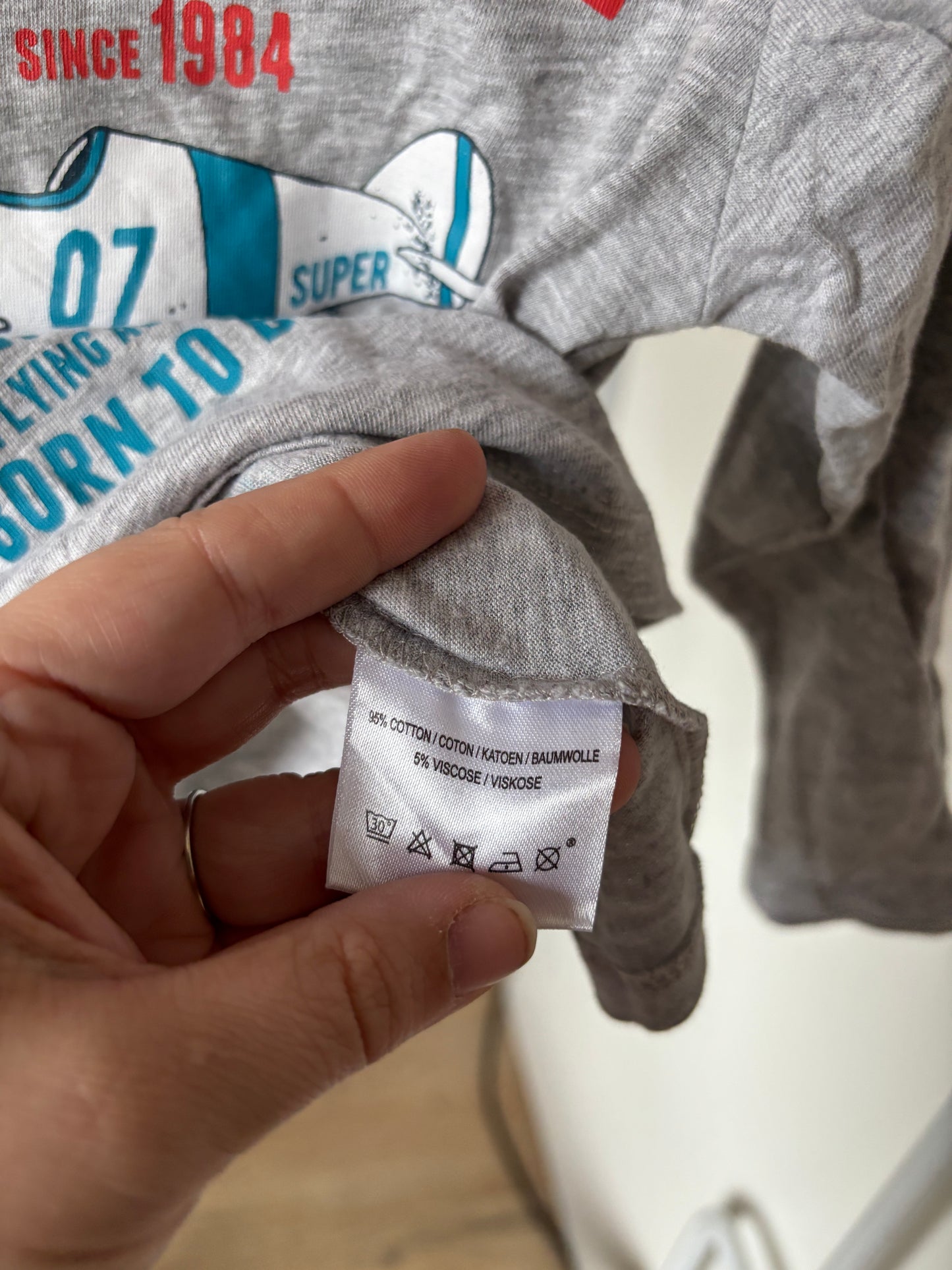 Lichtgrijze longsleeve