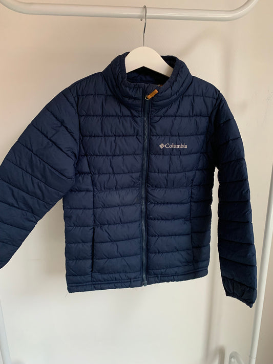 Marineblauwe tussenseizoensjas