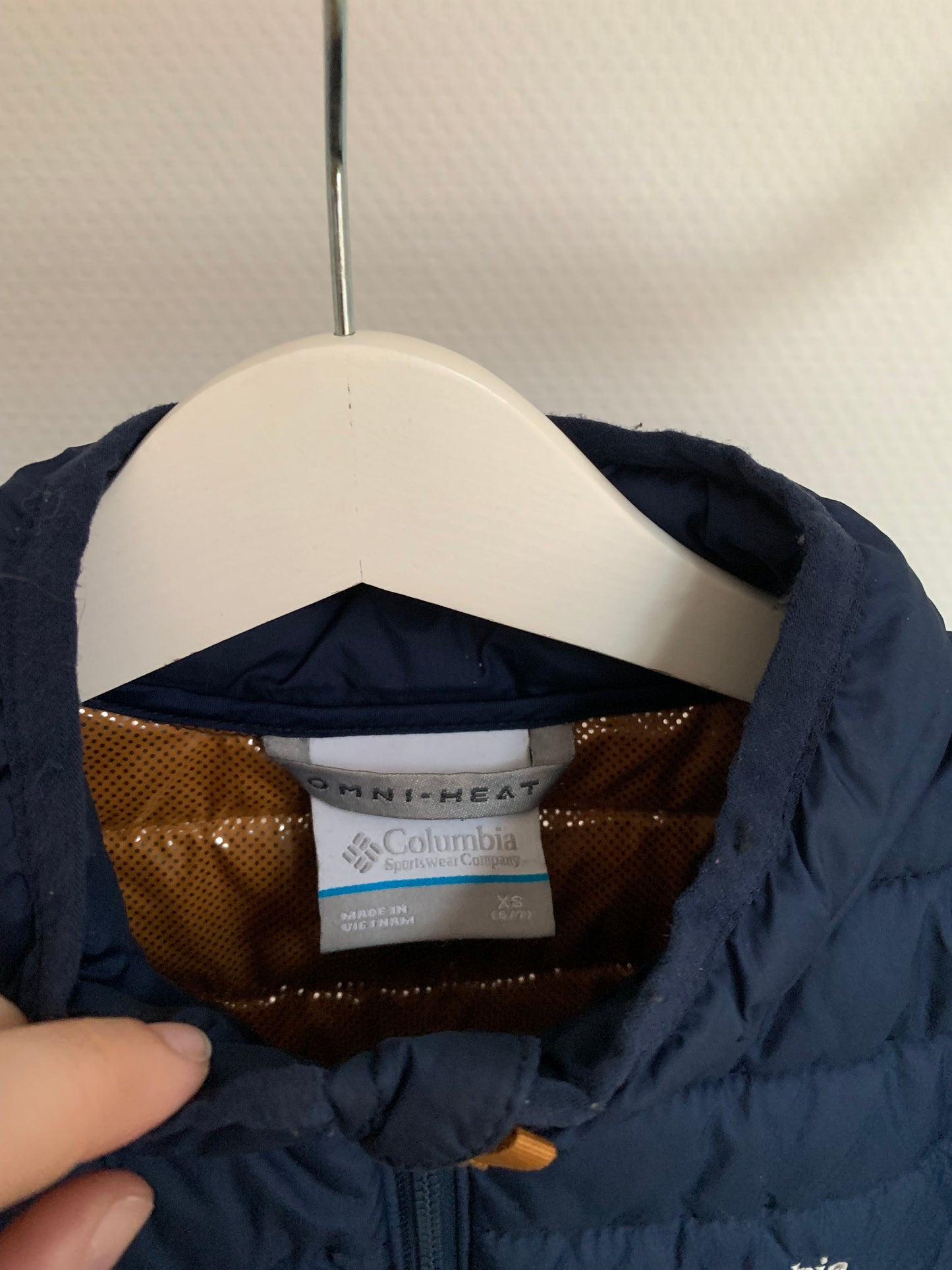 Marineblauwe tussenseizoensjas