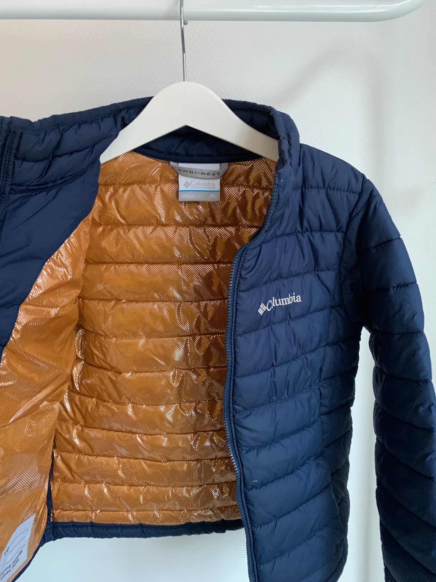 Marineblauwe tussenseizoensjas